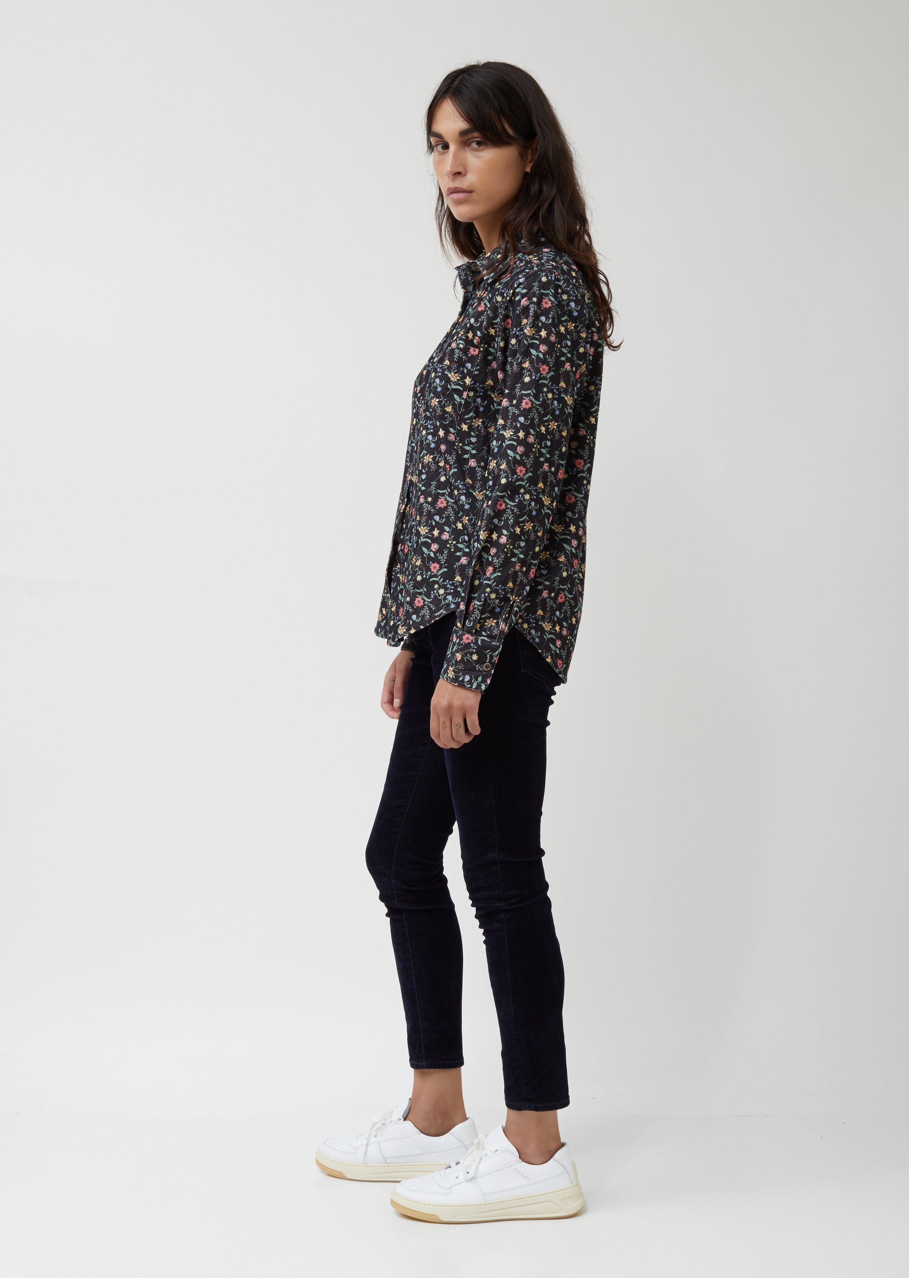 black floral shirt women's