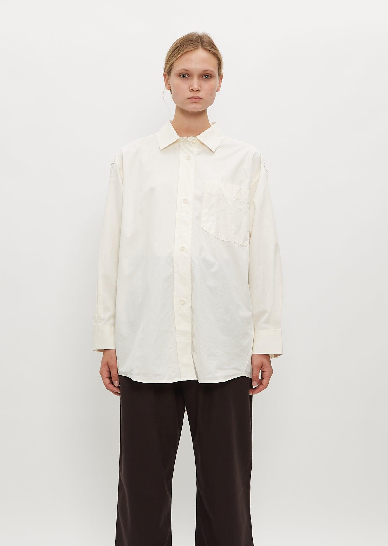 Margaret Howell｜ (MHL OVERSIZED THERMAL - OFF WHITE (MH MHL by Margaret Howell Oversized Painters Shirt in White