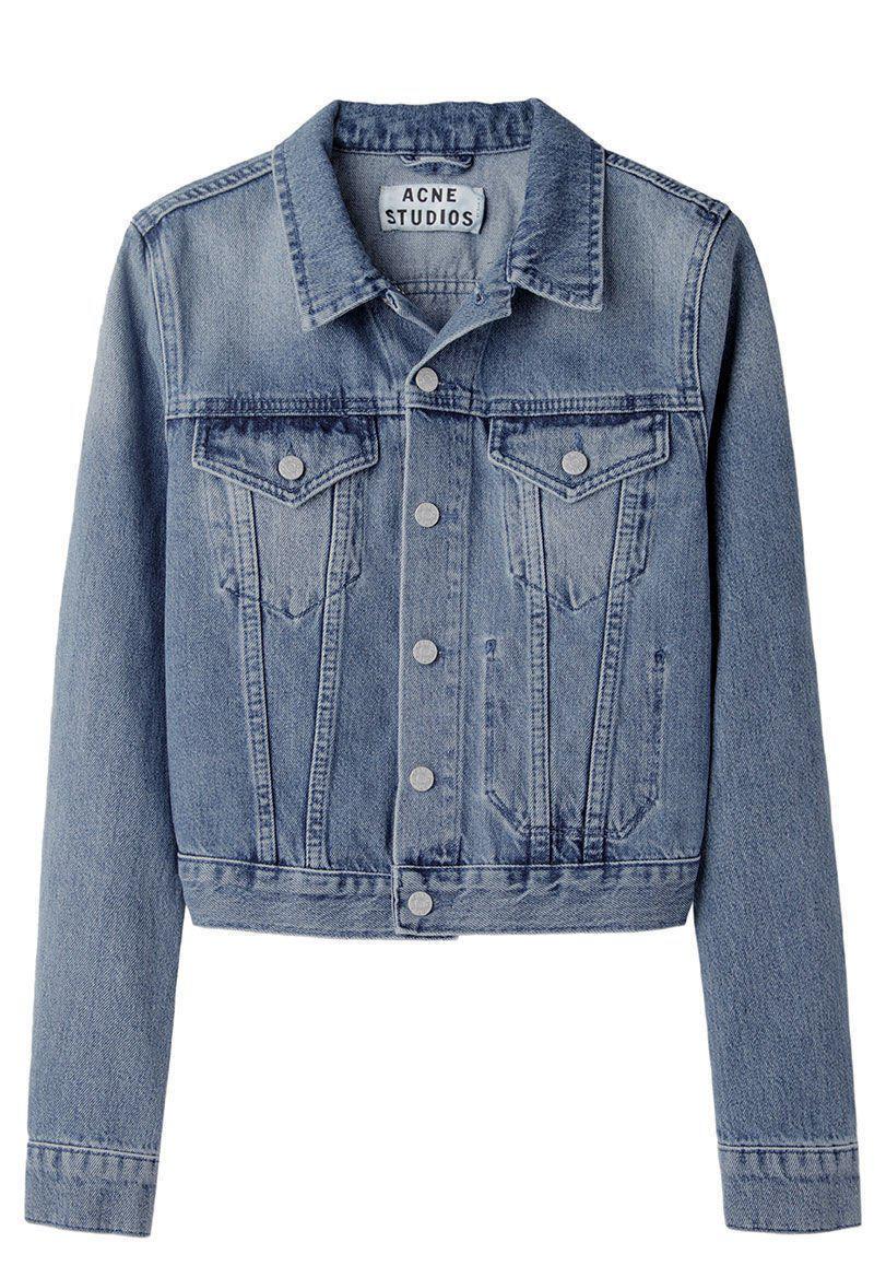 Acne Studios Tag Light Vintage Denim Jacket in Blue - Lyst