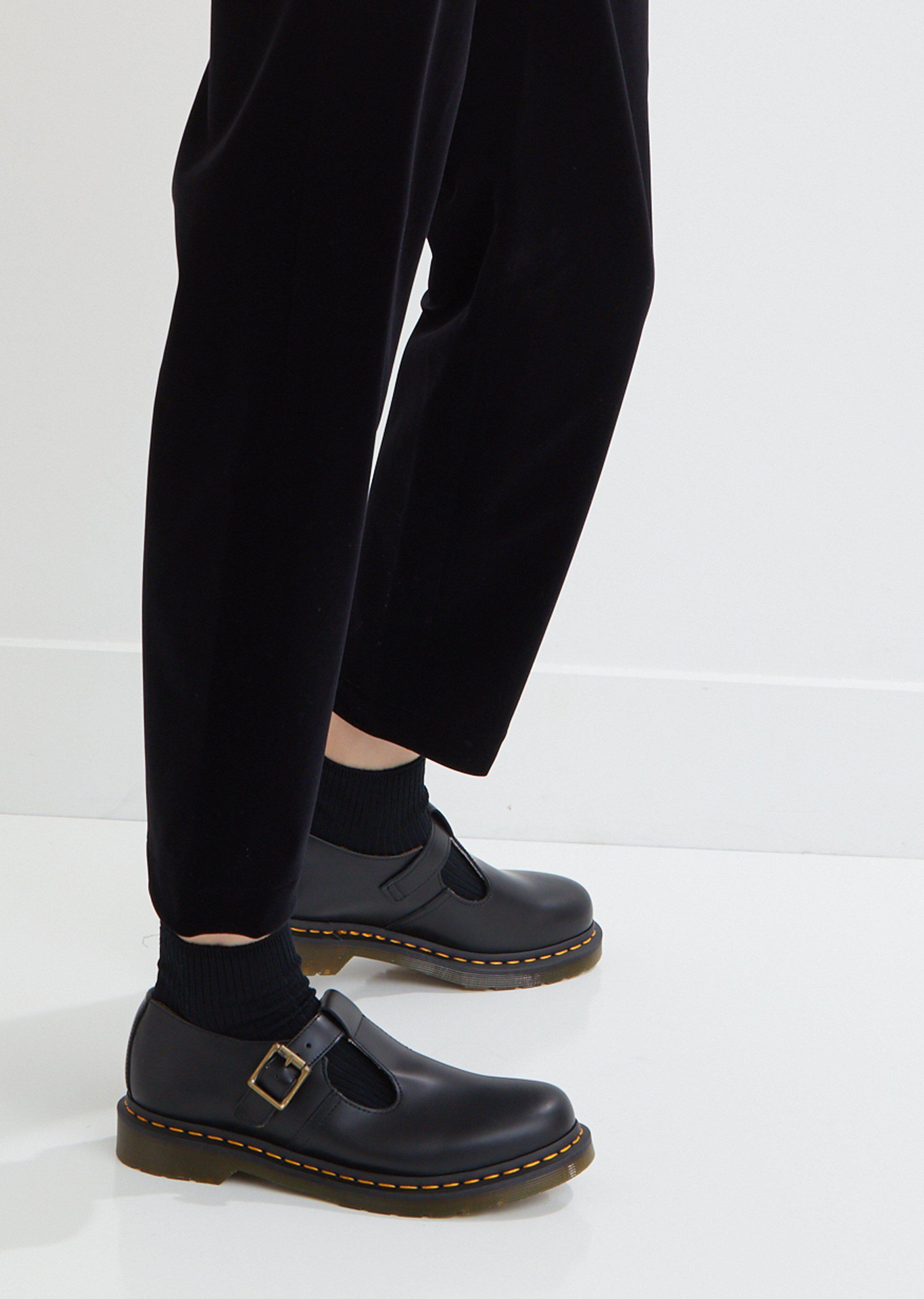 Dr. Martens Leather Polley T Bar Mary 
