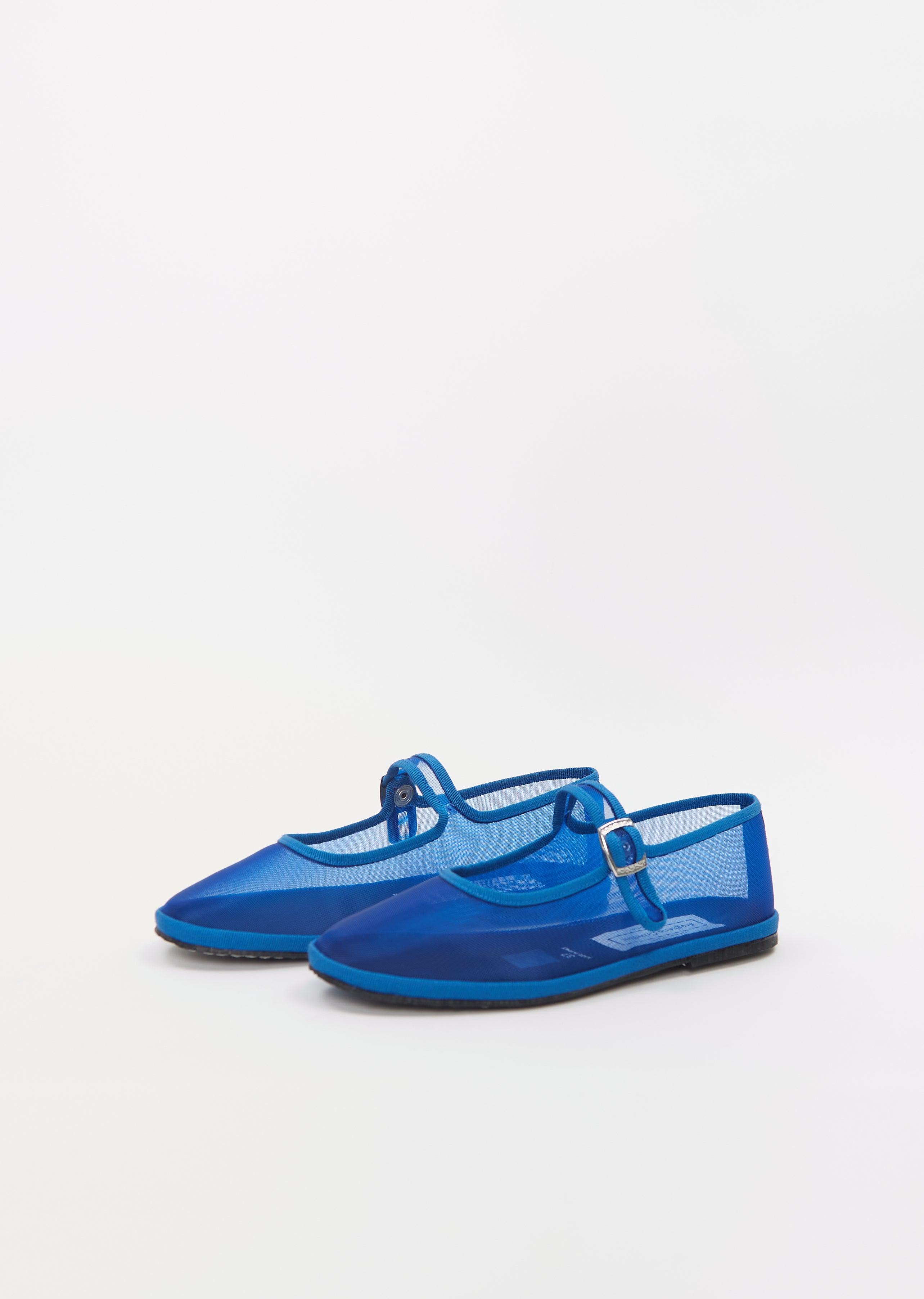 靴 drogheria Crivellini NABY BLUE Mary Jane Navy Velvet