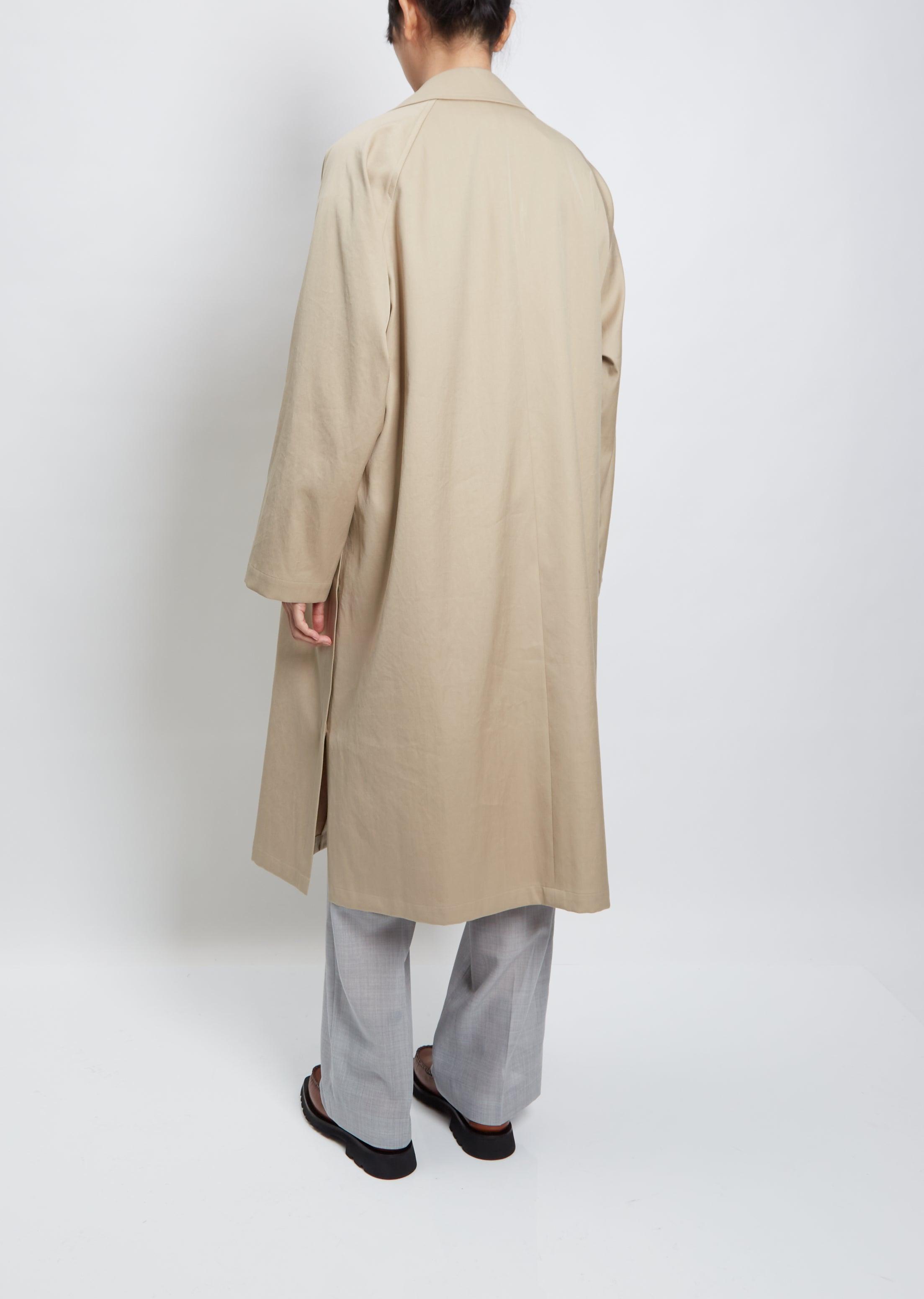 AURALEE Cotton Twill Trench Coat in Beige Chambray (Natural 
