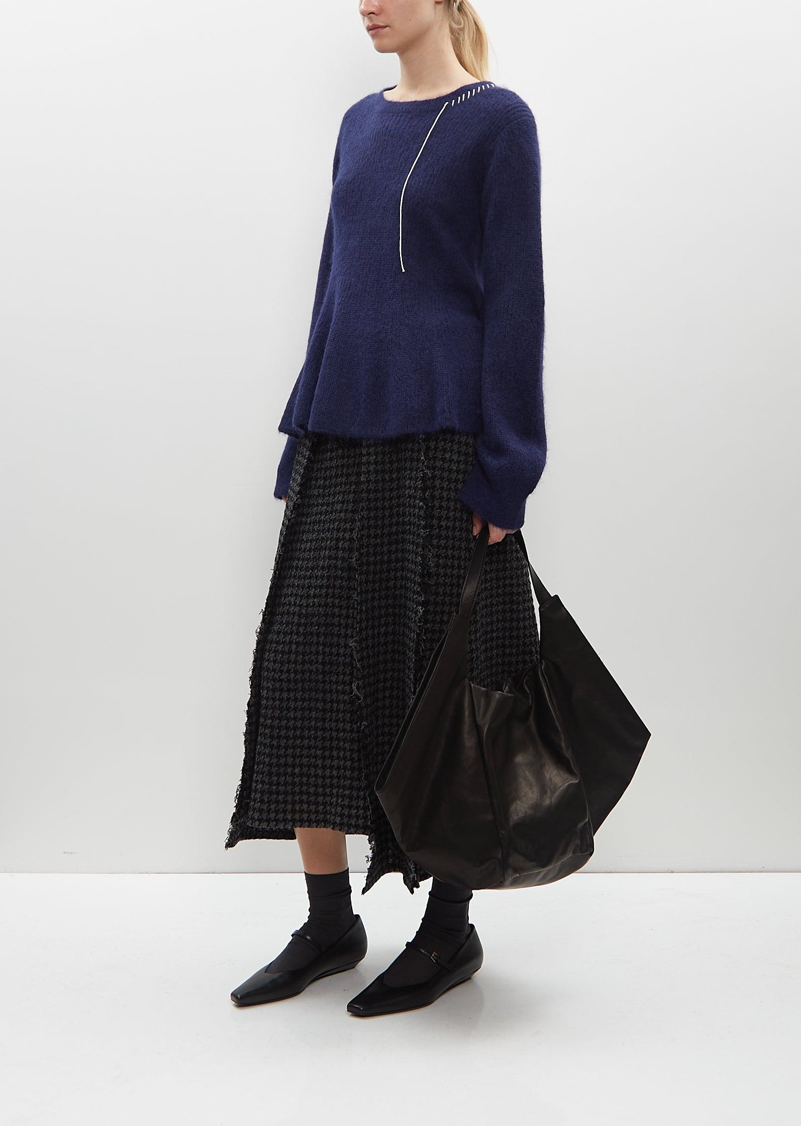 Yohji Yamamoto 2 Zip One Shoulder Bag in Black | Lyst
