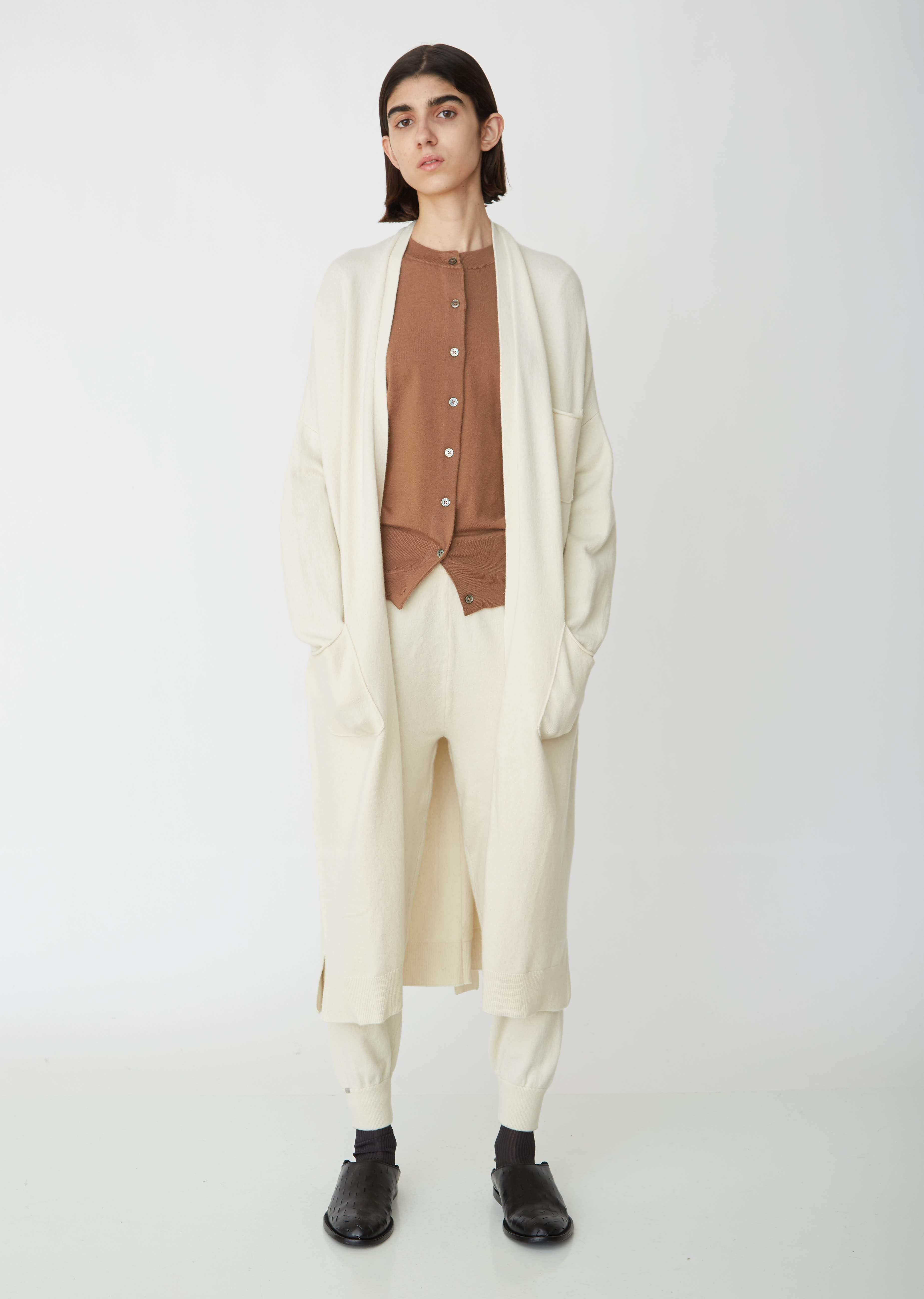 cream long cardigan