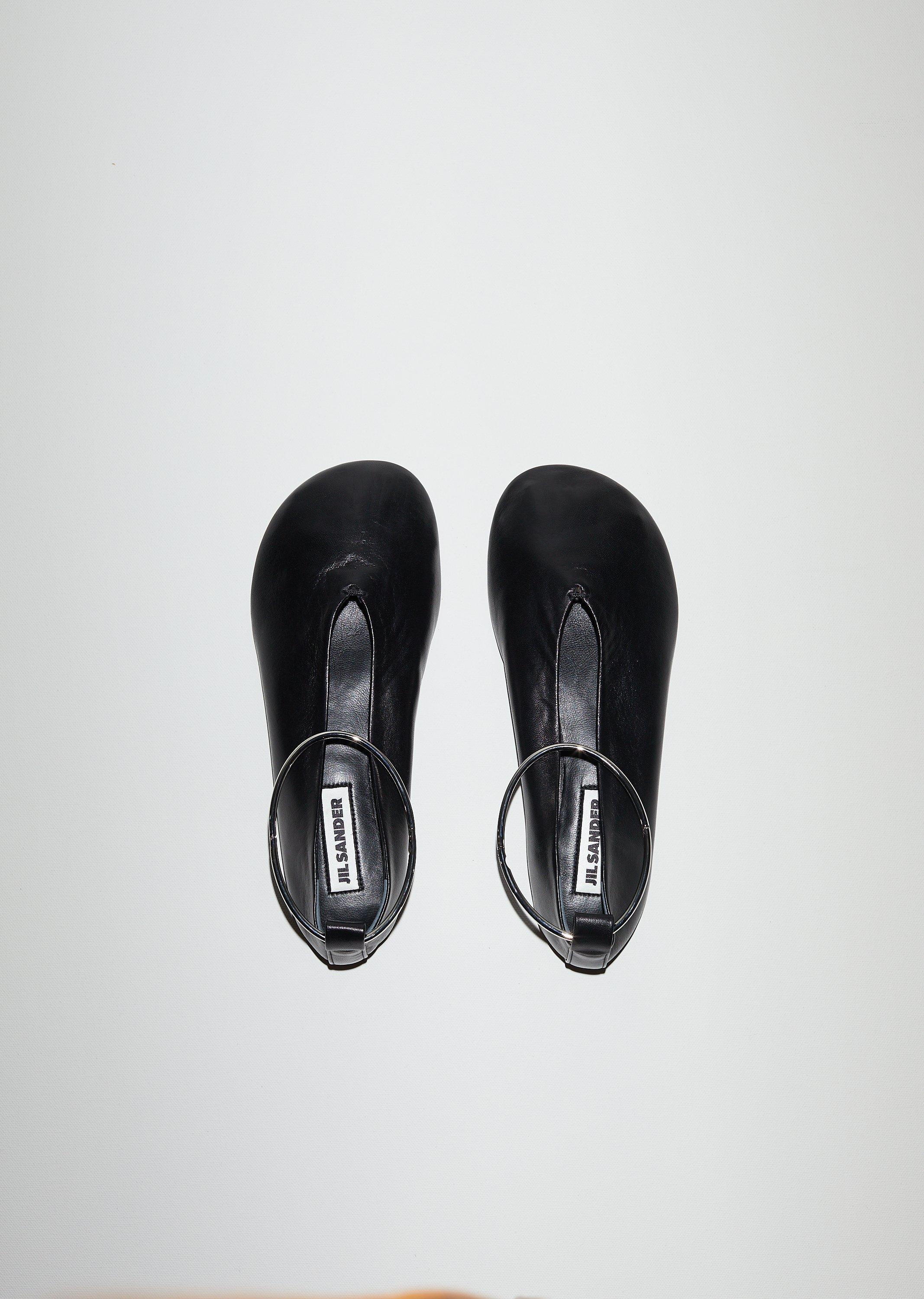 Jil Sander Ballerina in Black | Lyst