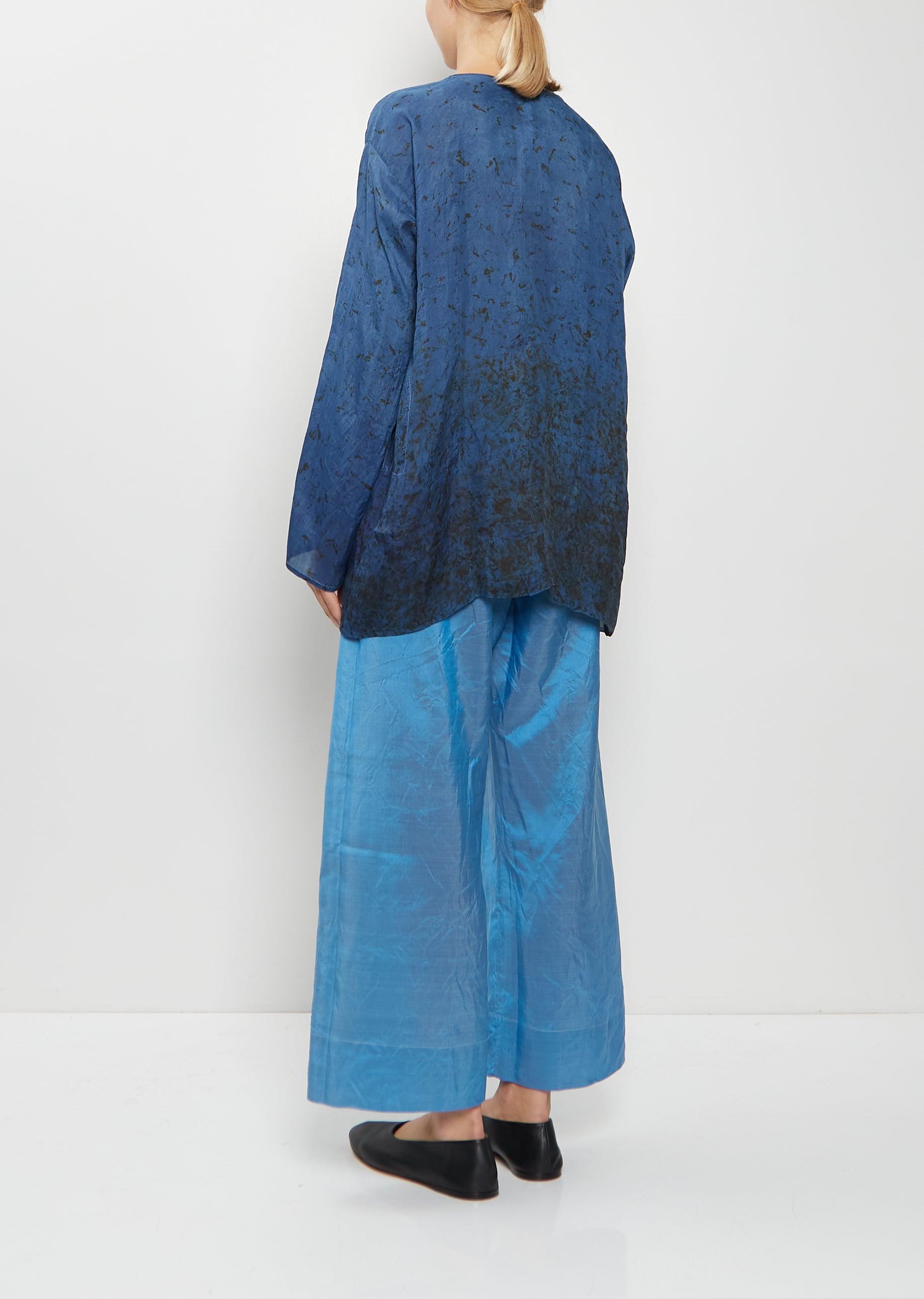 Dosa Tunisian Silk Taffeta Top in Blue | Lyst