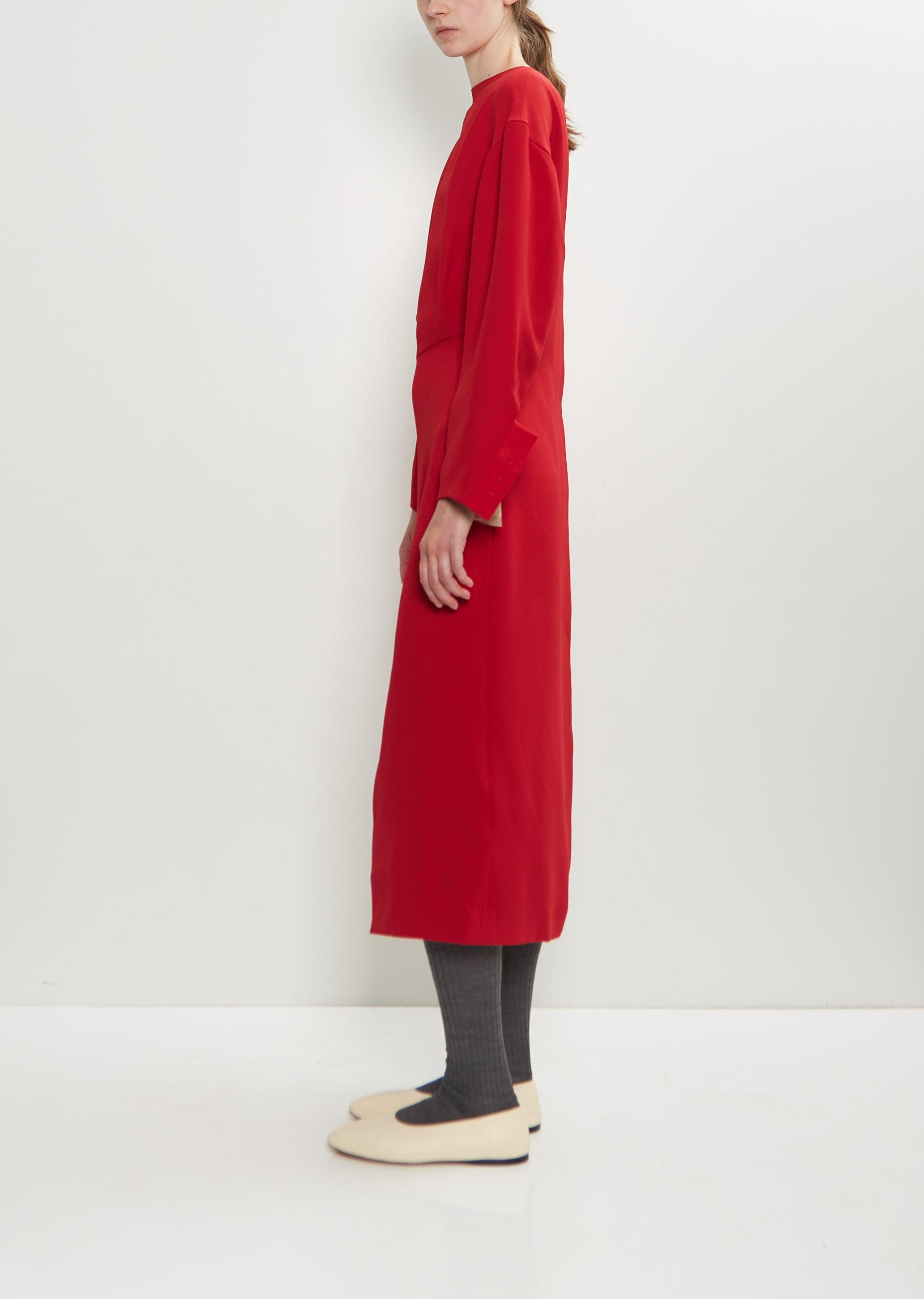 ワンピース CARVEN Carven Lingerie Viscose Midi Dress Carven Lingerie Viscose Midi Dress in Pink | Lyst