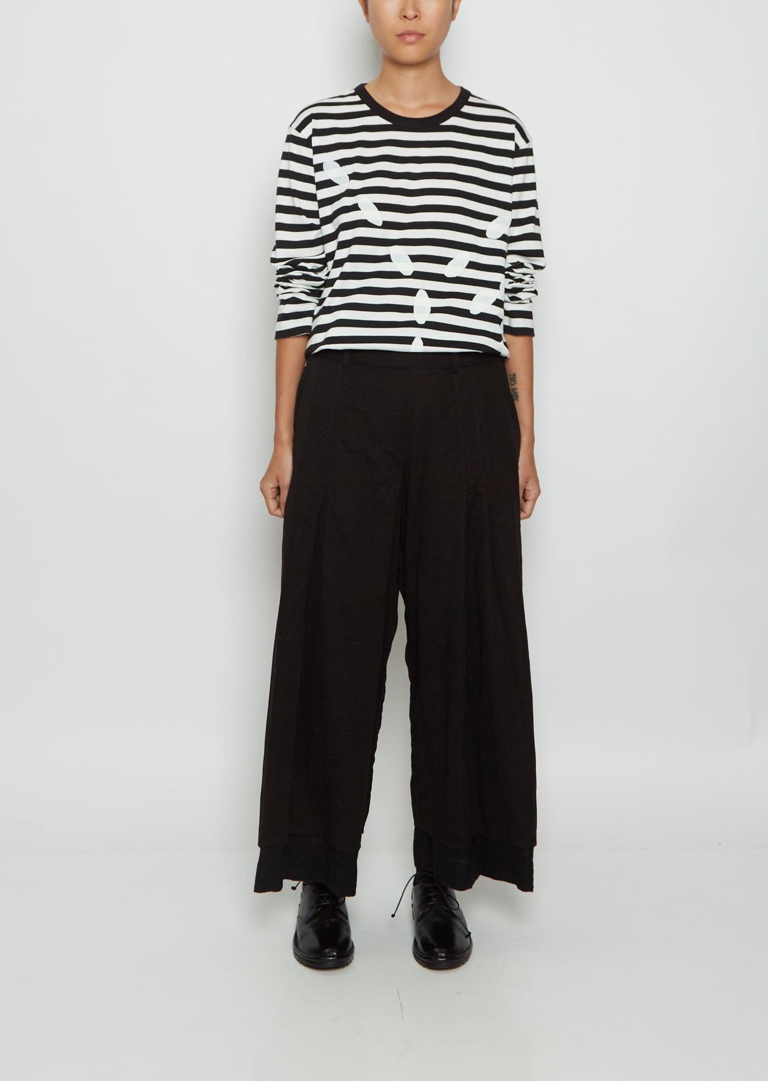 Y's Yohji Yamamoto U-random Tuck Pants in Black | Lyst