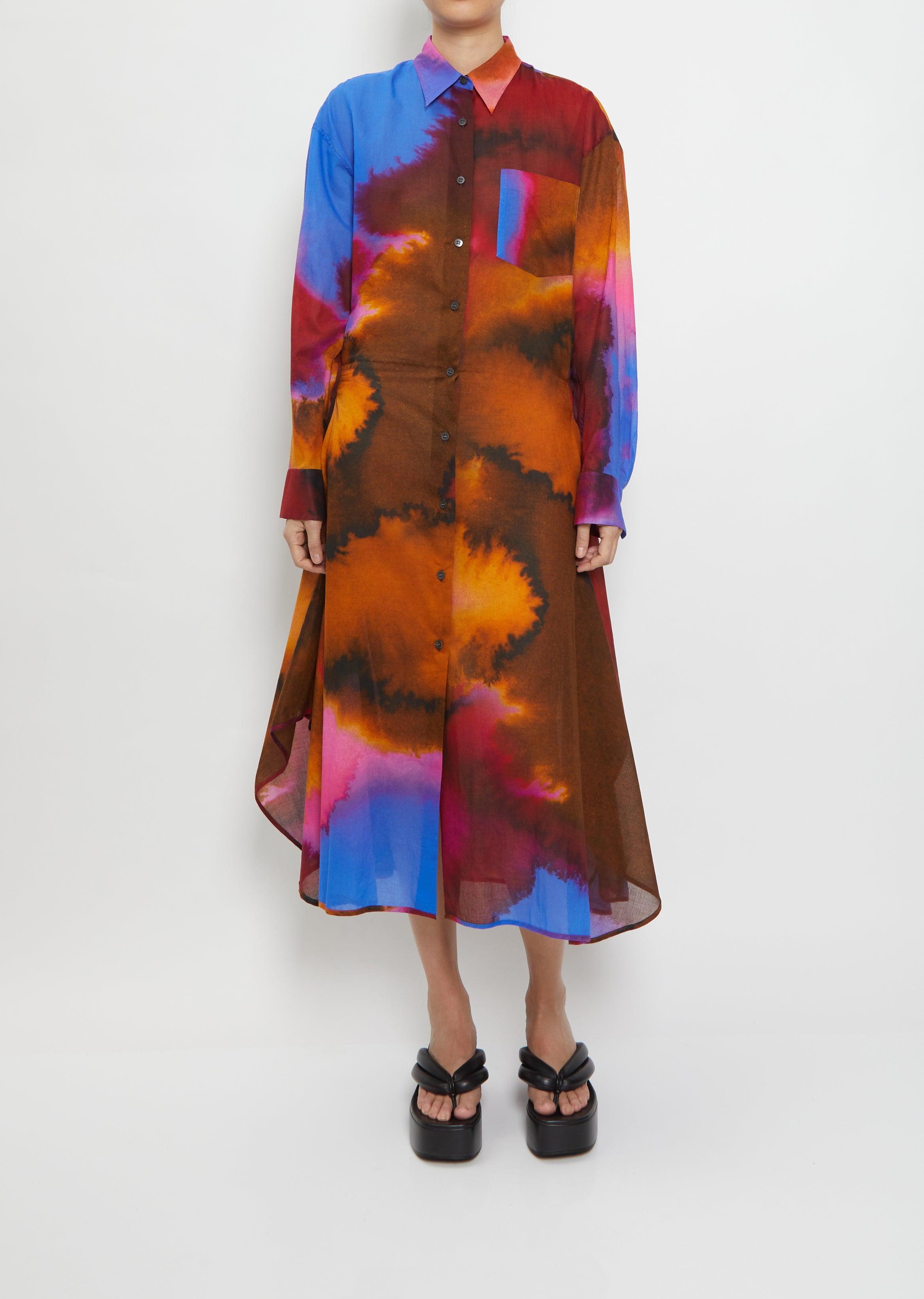 DRIES VAN NOTEN Dras Water Color Dress-