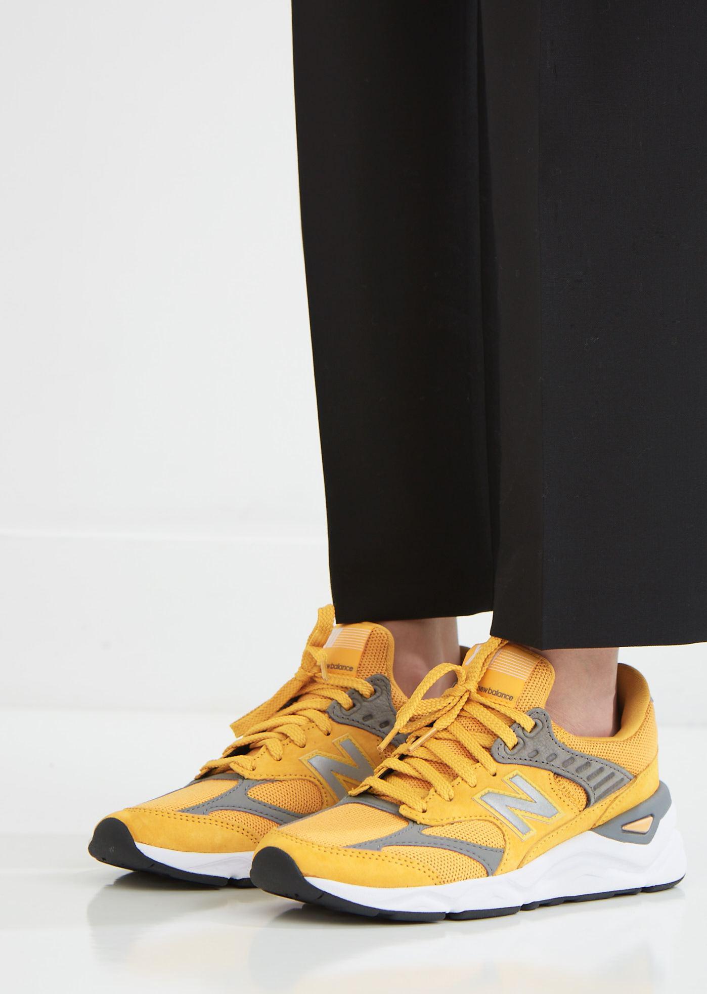 New Balance Rubber X90 Reconstructed Sneakers in Yellow