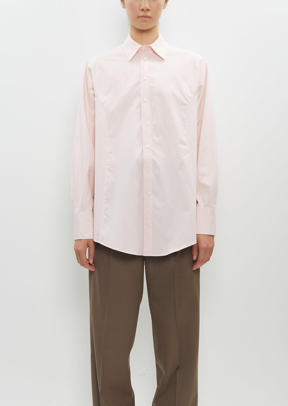 AURALEE HIGH COUNT FINX OX SHIRT PINK 5（Auralee Clothing
