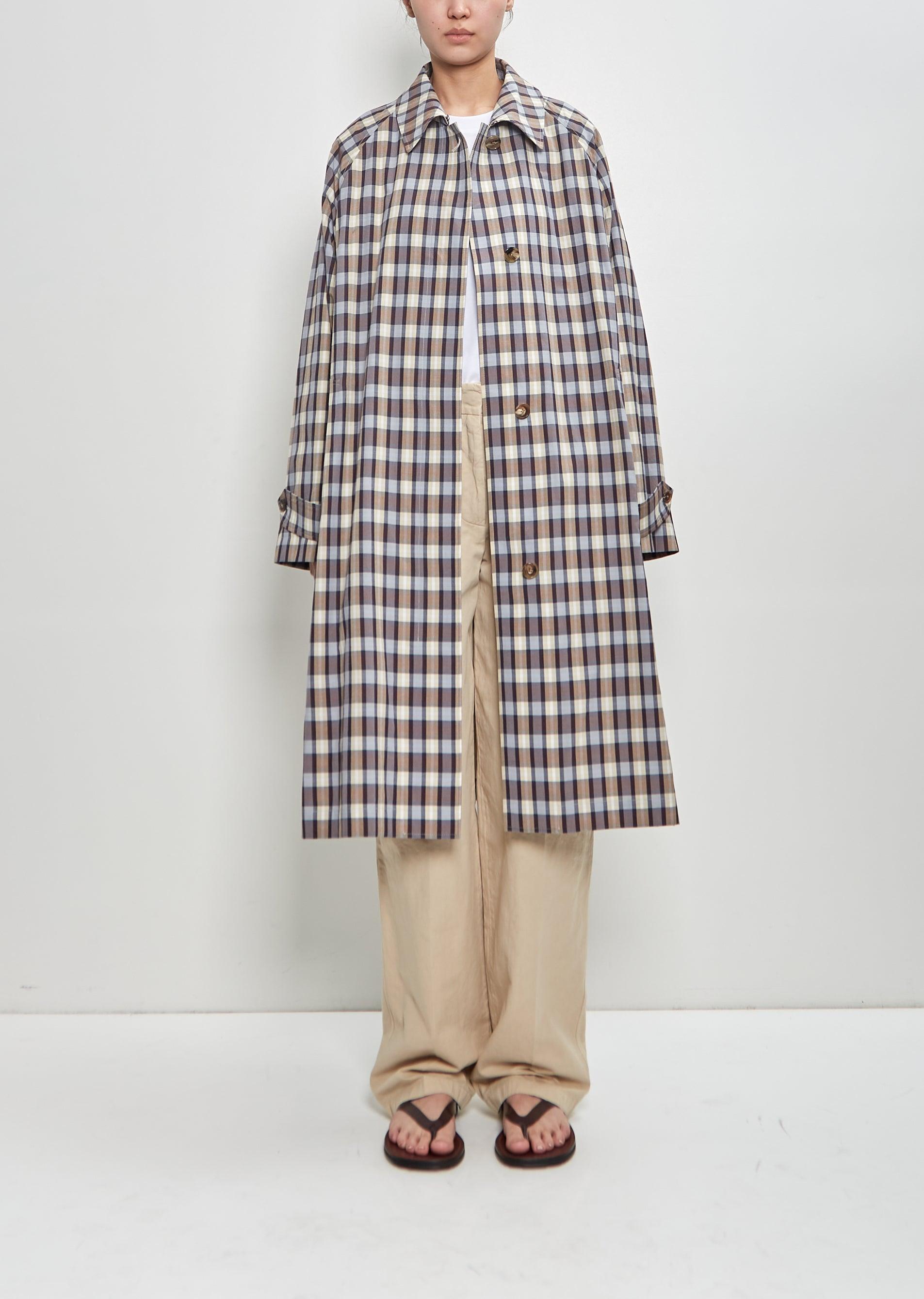 The Row Silk Cotton Tavishina Coat in White | Lyst