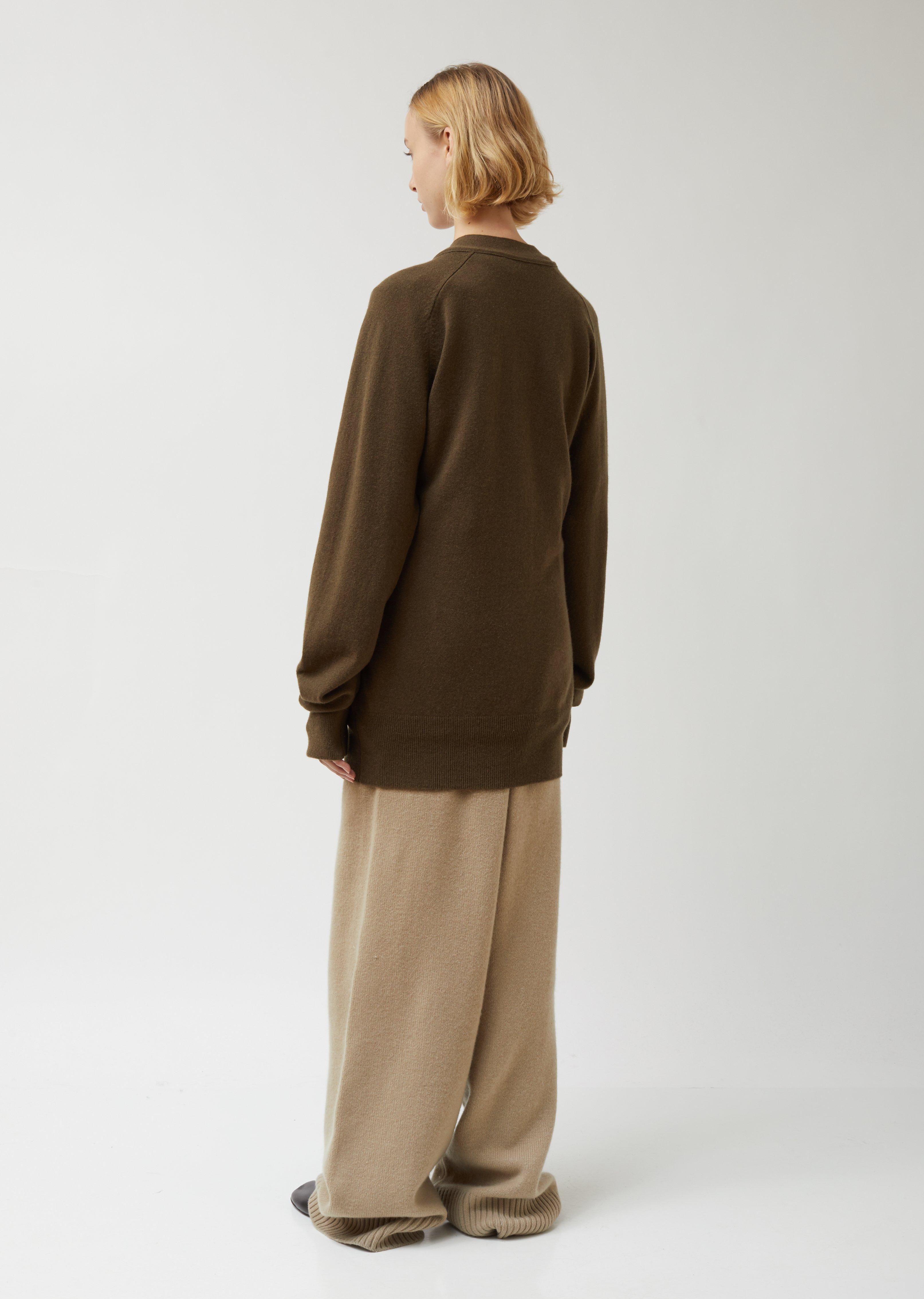 Extreme Cashmere Classic Oversized Cashmere V-neck Cardigan in Brown - Lyst
