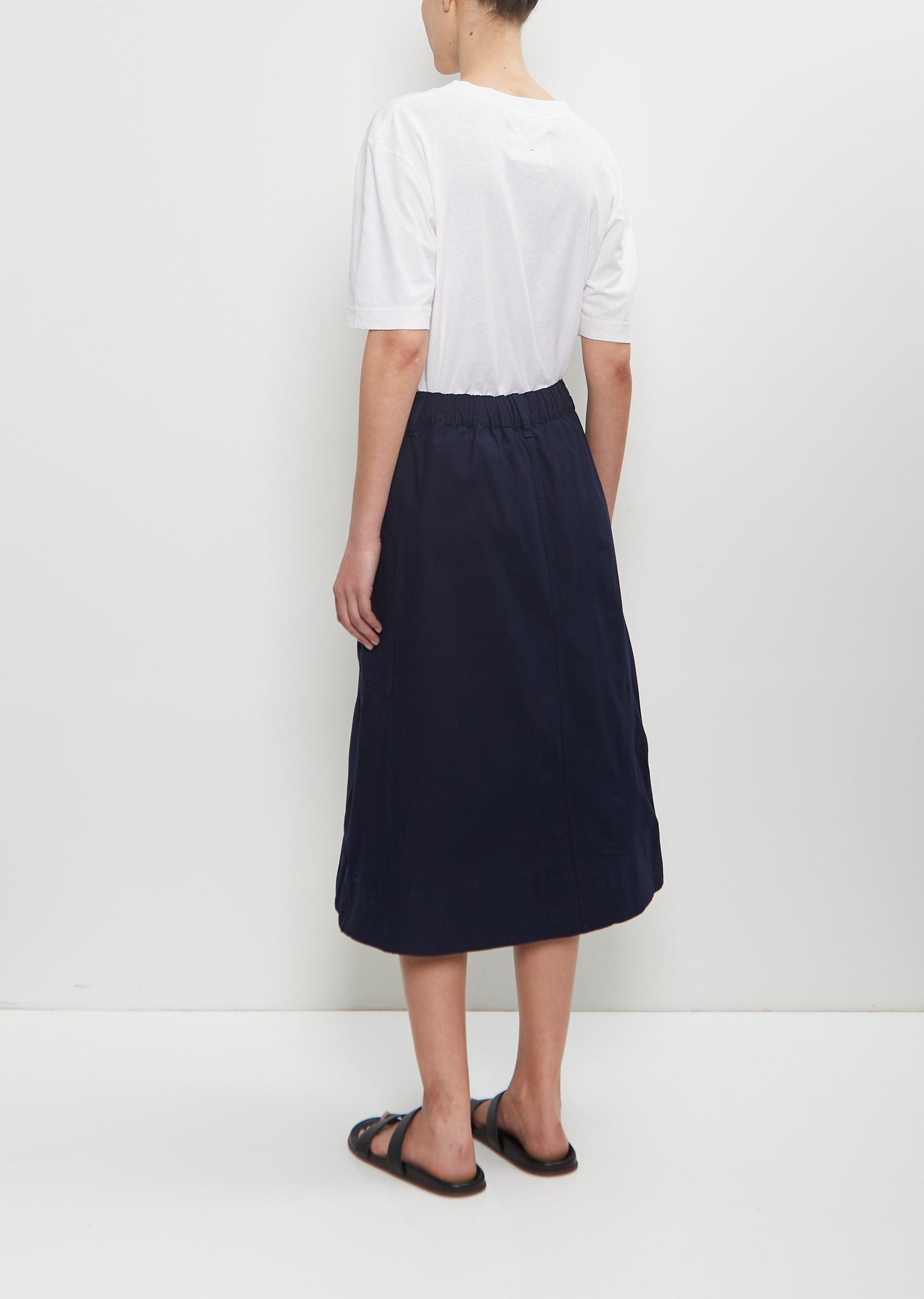 Margaret Howell｜SKIRTS (MHL PATCH POCKET SKIRT - INDIGO Indigo cotton Patch Pocket Skirt | MHL. by Margaret Howell