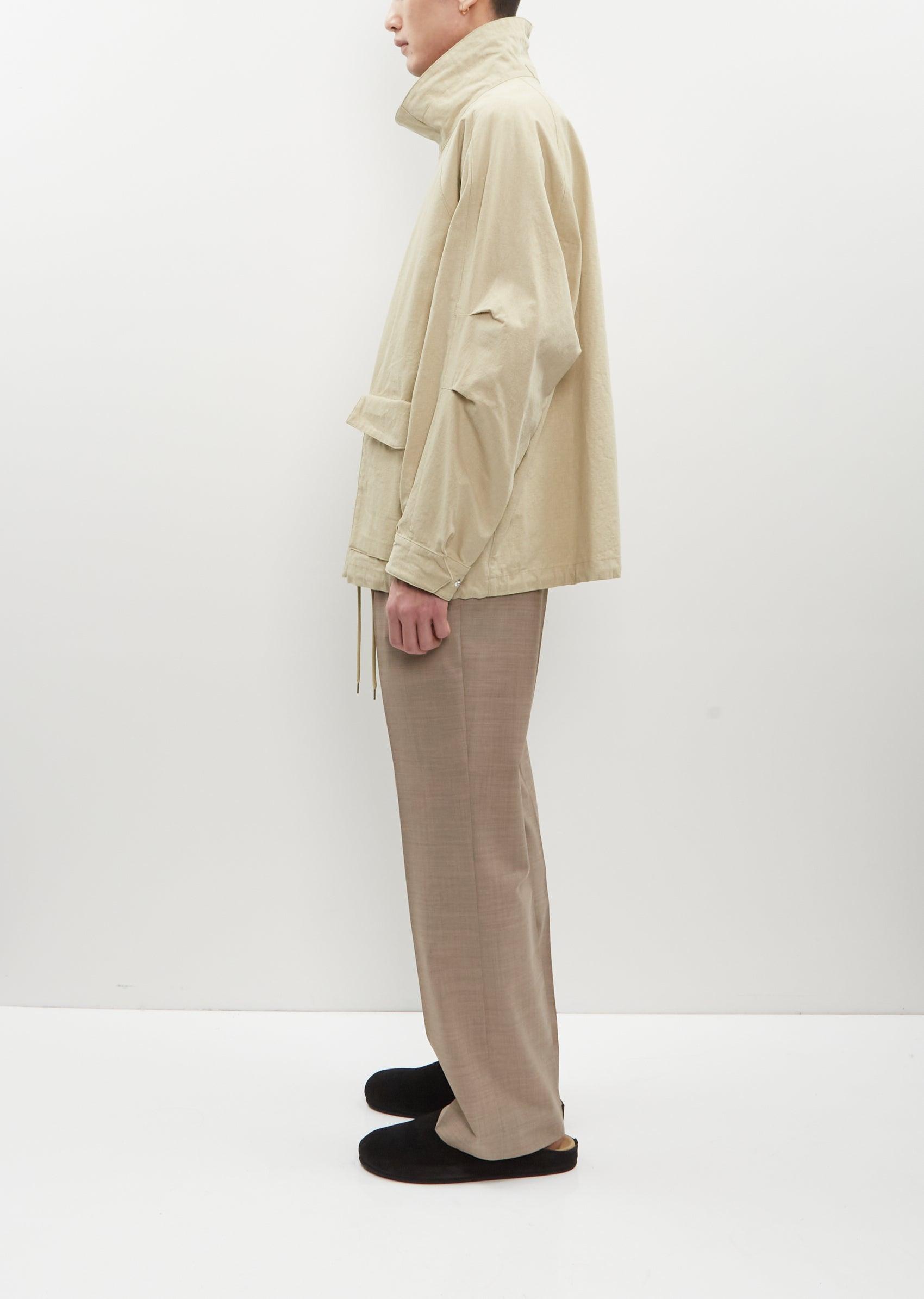 ジャケット・アウター AURALEE WASHED HARD TWIST CANVAS BLOUSON Auralee Washed Hard Twist Canvas Blouson | Khaki Beige