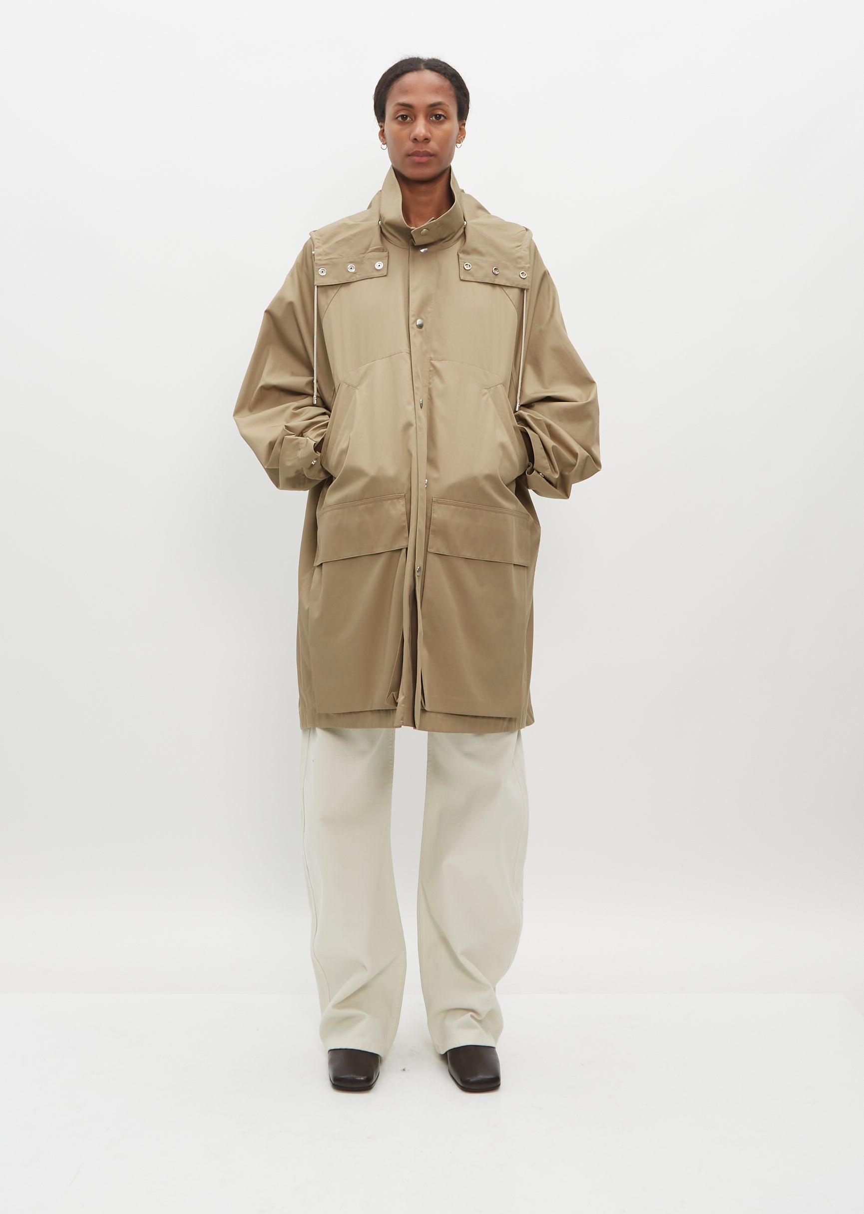新品 | LEMAIRE Detachable Hood Raincoat Lemaire Detachable Hood Raincoat in Brown | Lyst Canada