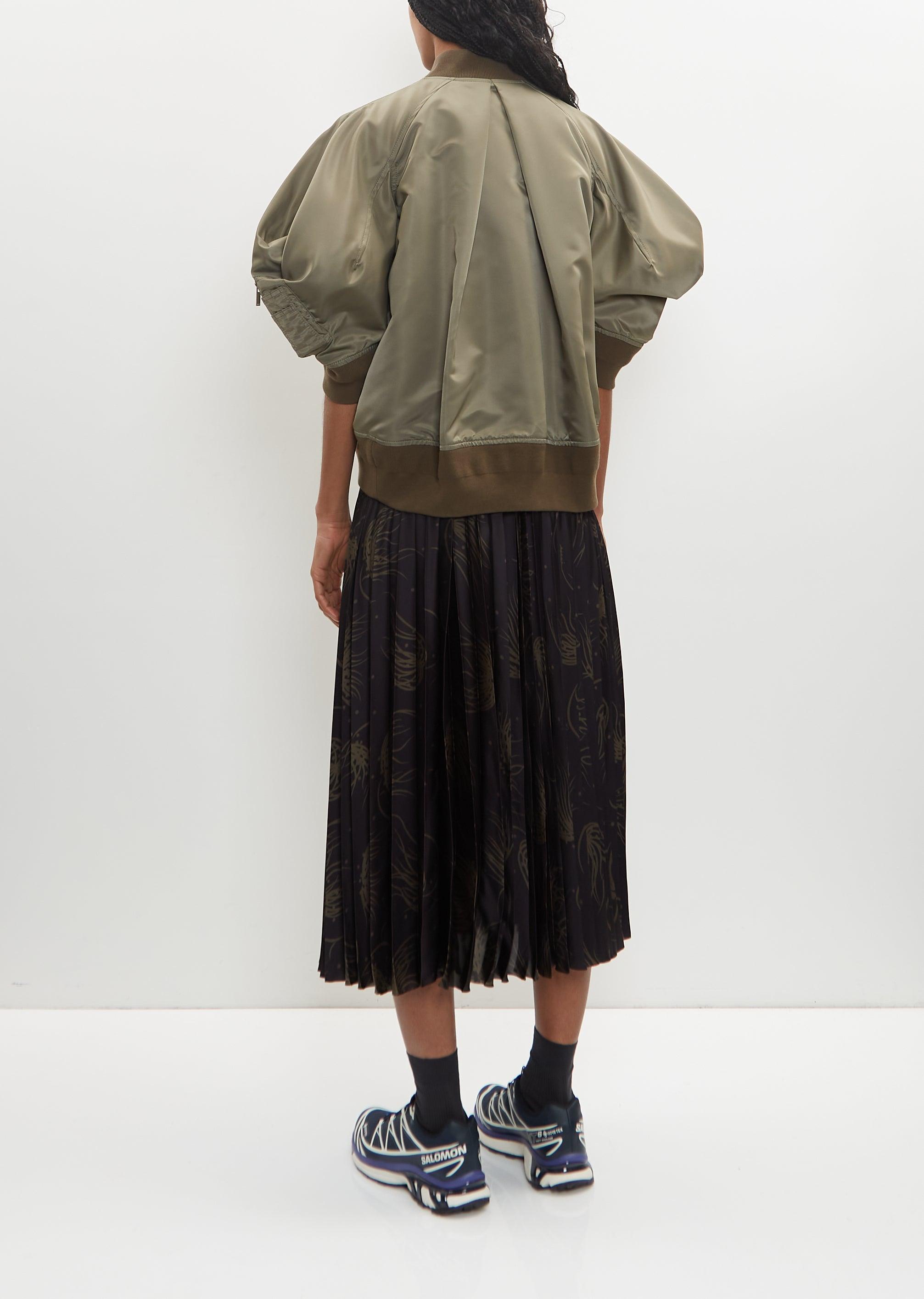 Sacai Nylon Twill Blouson in Gray | Lyst