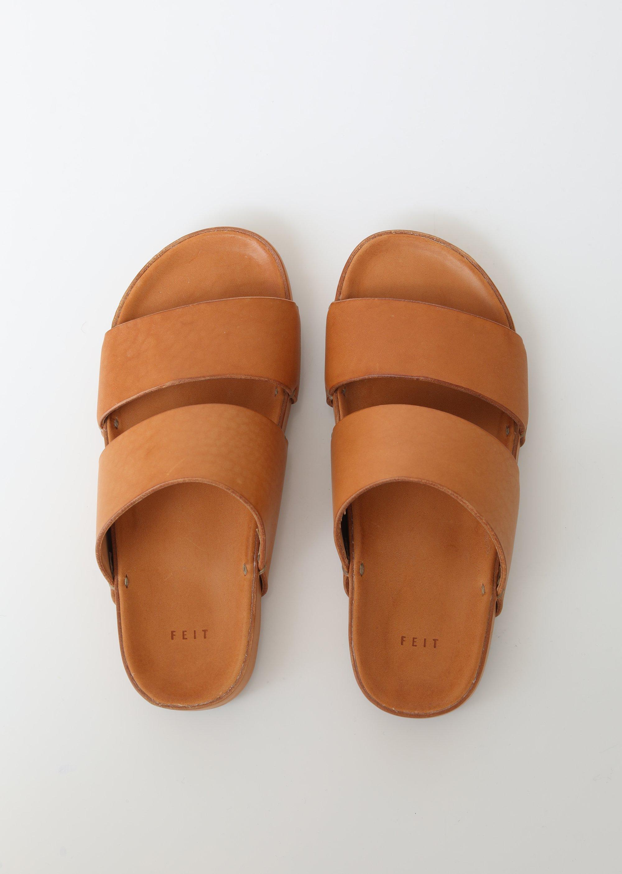 Feit Vegetable Tanned Leather Sandals in Natural - Lyst