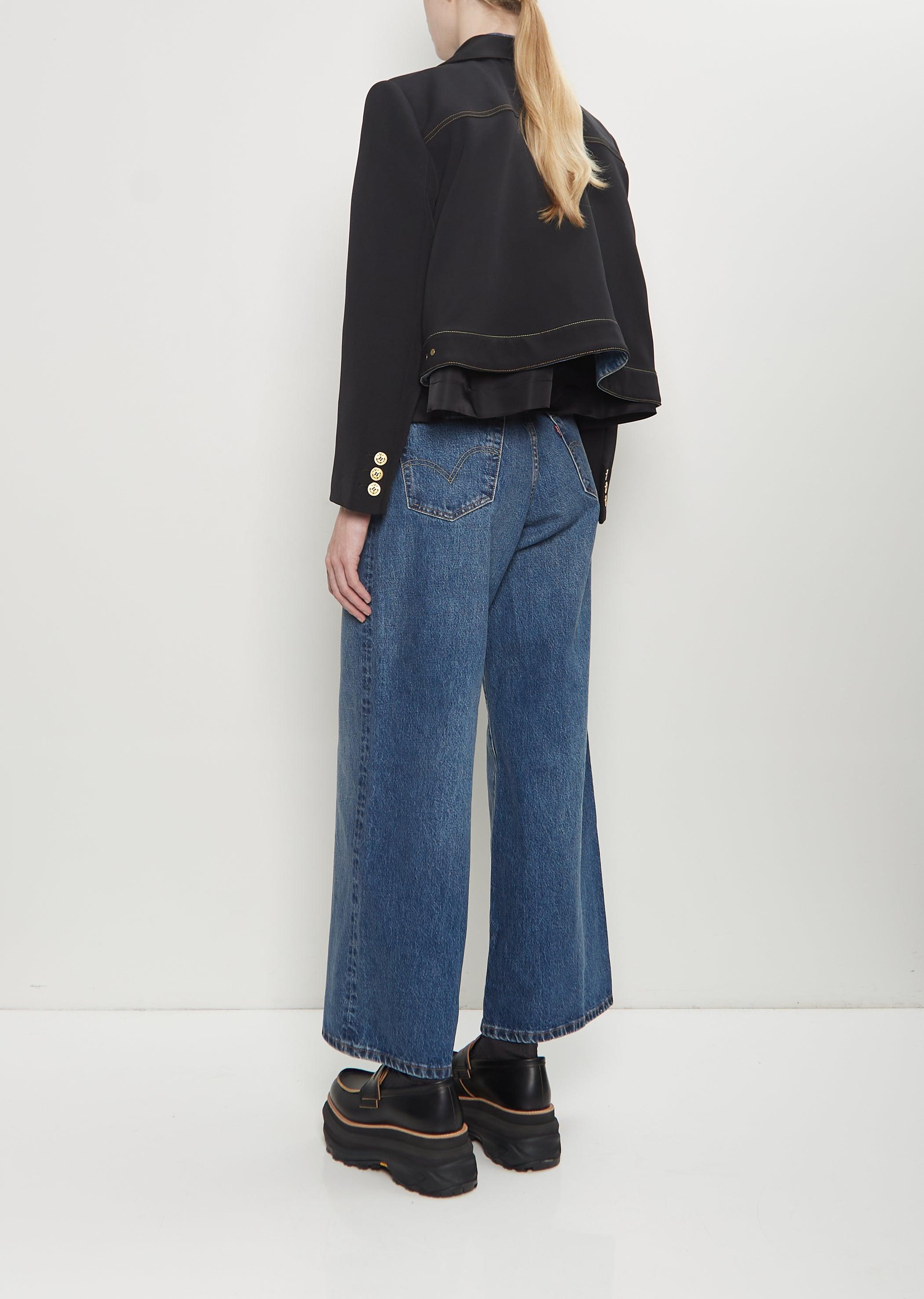 Sacai X Levi's Denim X Matelasse Twill Jacket in Blue | Lyst UK