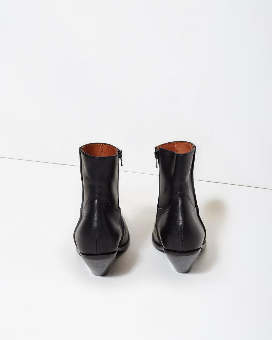 Vetements Leather Cowboy Boots in Black | Lyst