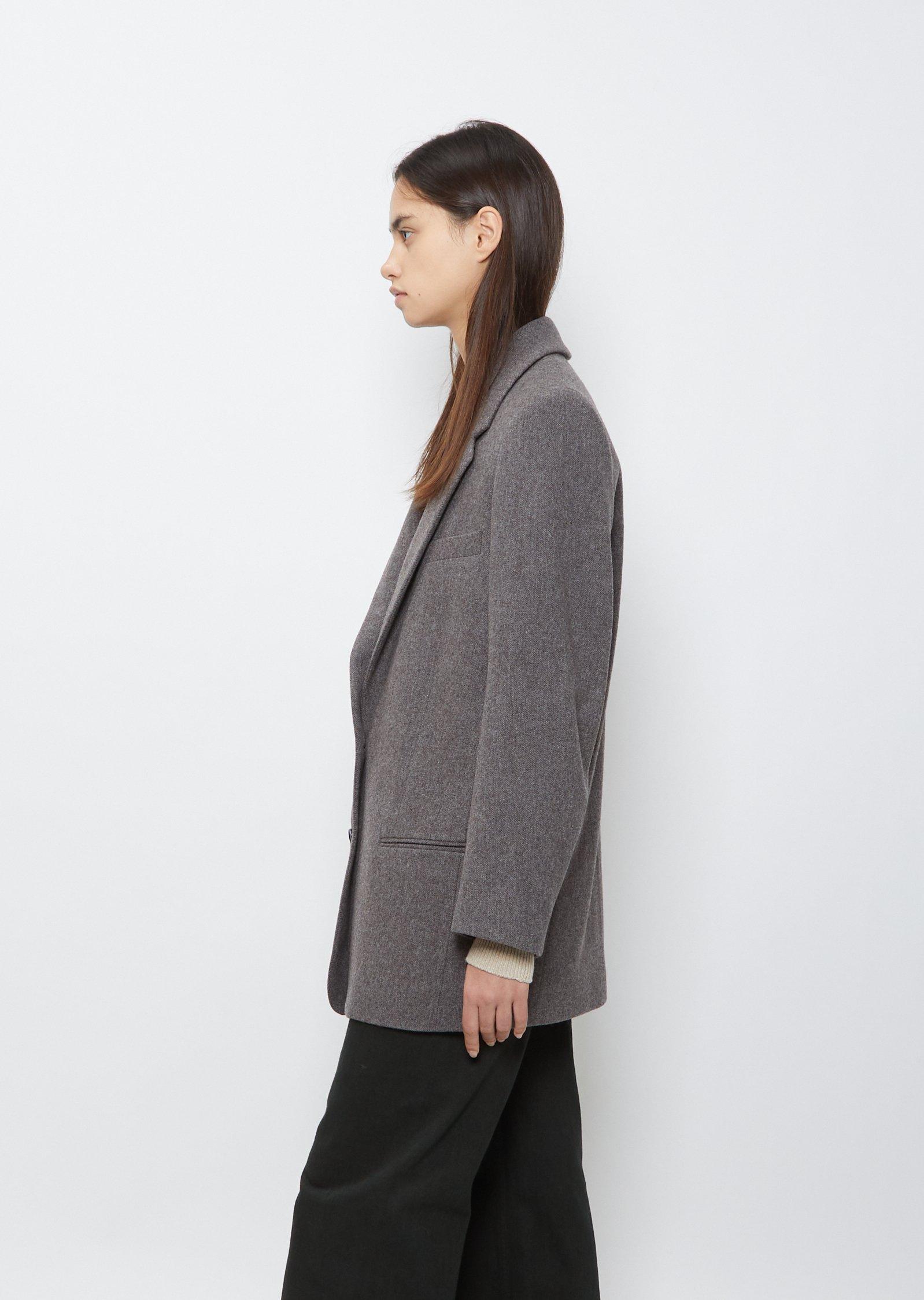 Lemaire Wool Boxy Jacket in Taupe Grey (Gray) | Lyst