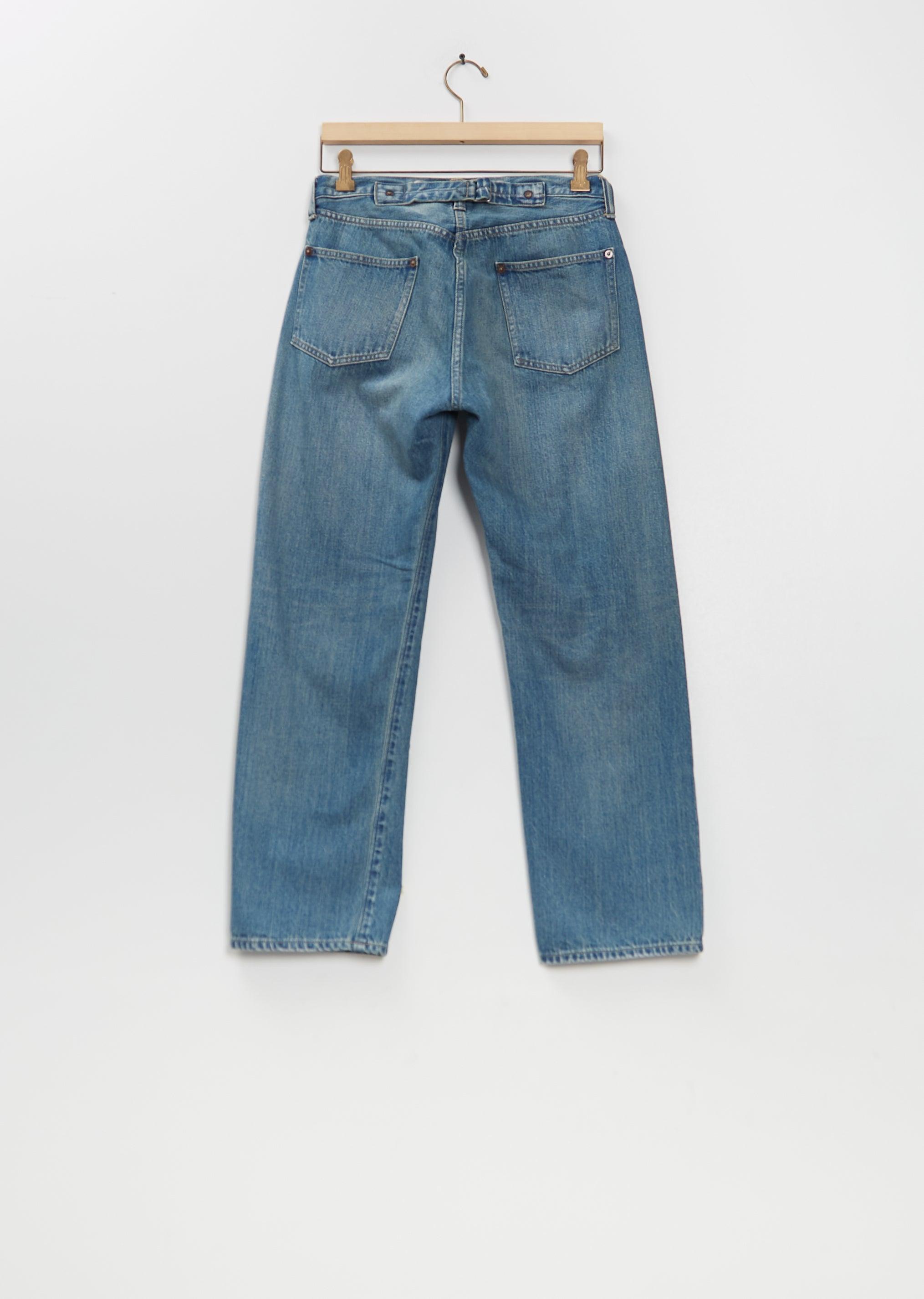A.Presse Men No.2 Washed Denim Pants in Blue | Lyst