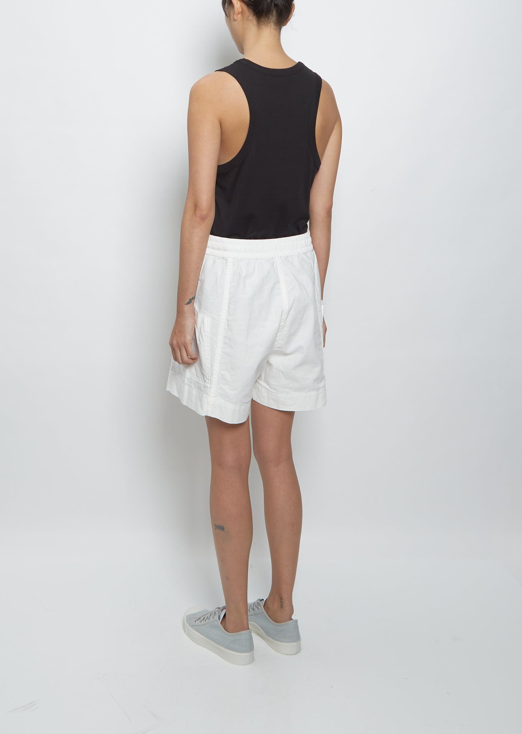 MHL by Margaret Howell Women's Walking Shorts - White - Mini Shorts