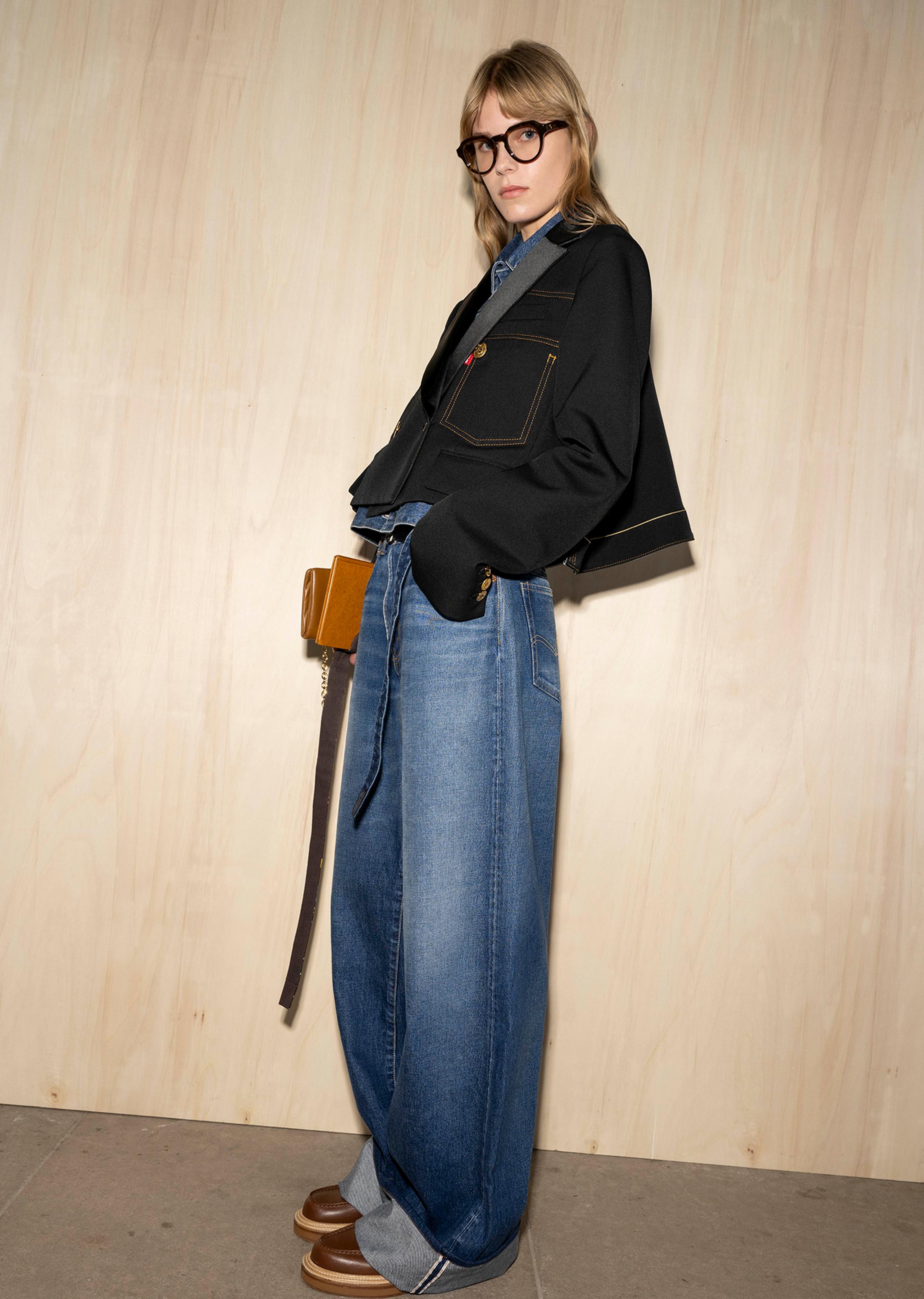 Sacai X Levi's Denim Pants in Blue | Lyst