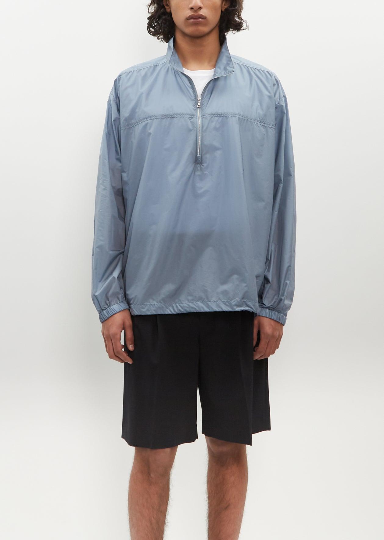 AURALEE Light Nylon Half Zip P/o in Blue | Lyst AURALEE Light Nylon Half Zip P/o in Blue | Lyst