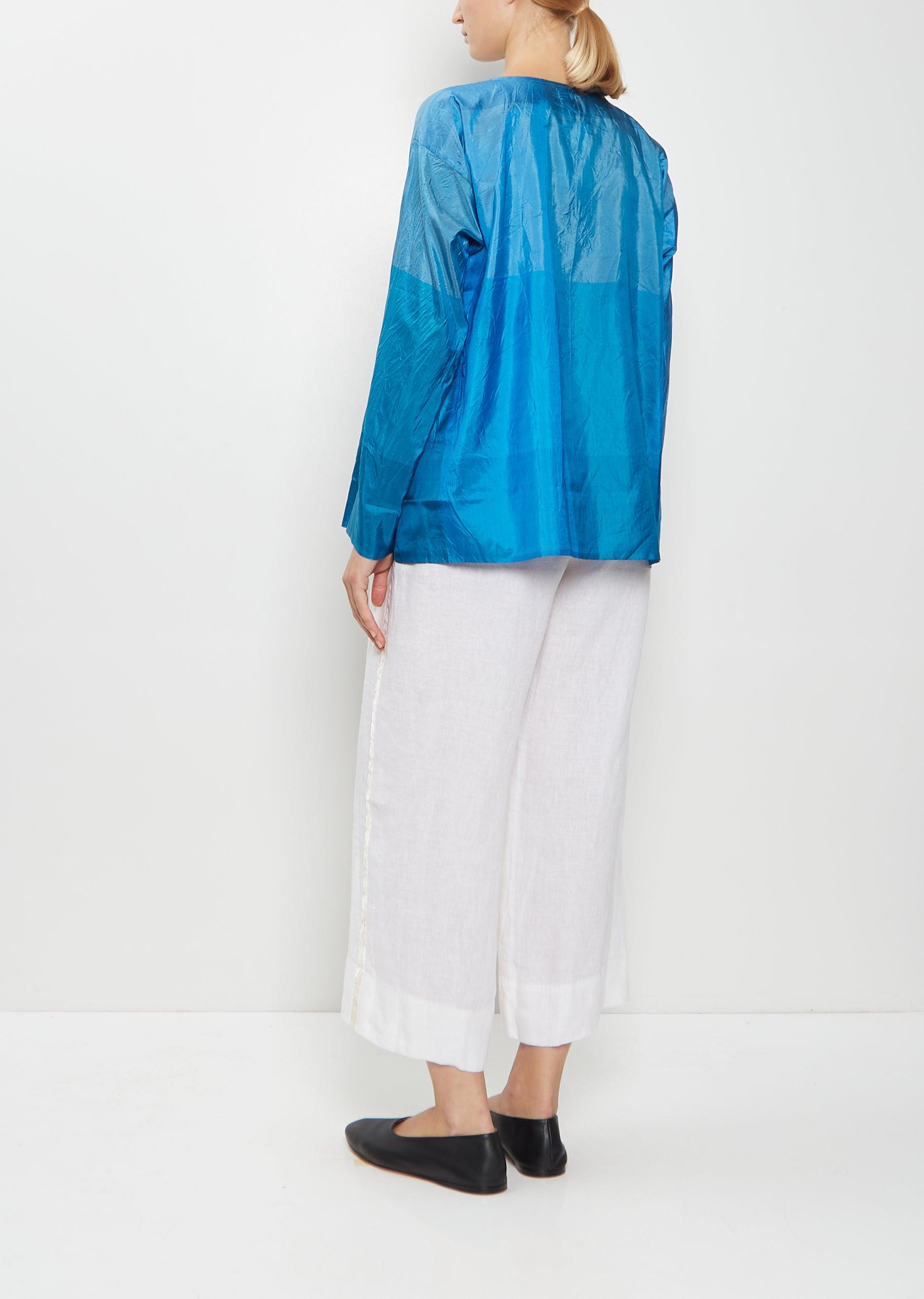 Dosa New Tunisian Silk Habotai Top in Blue | Lyst