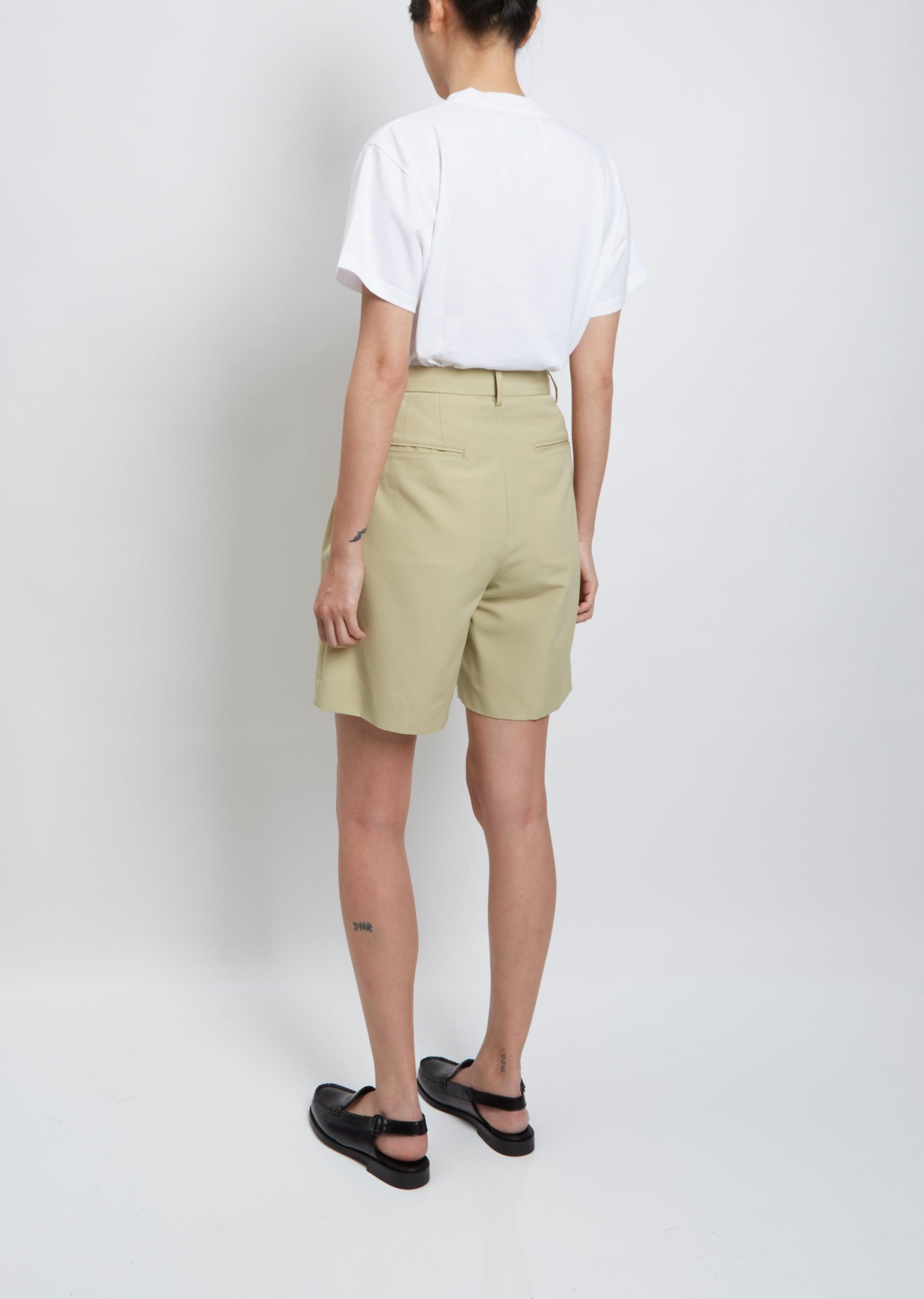 AURALEE Wool Max Canvas Shorts in Green | Lyst