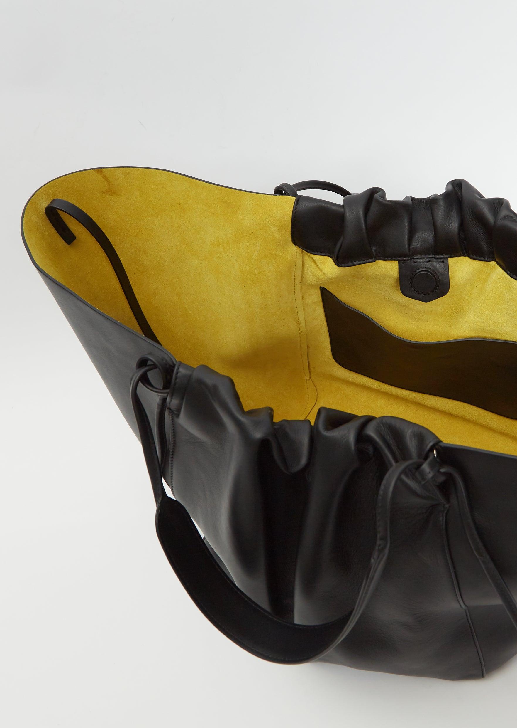 【関税&送料込】Dries Van Noten Caramel Leather Handbag DRIES VAN NOTEN Small glossed-leather shoulder bag | NET-A