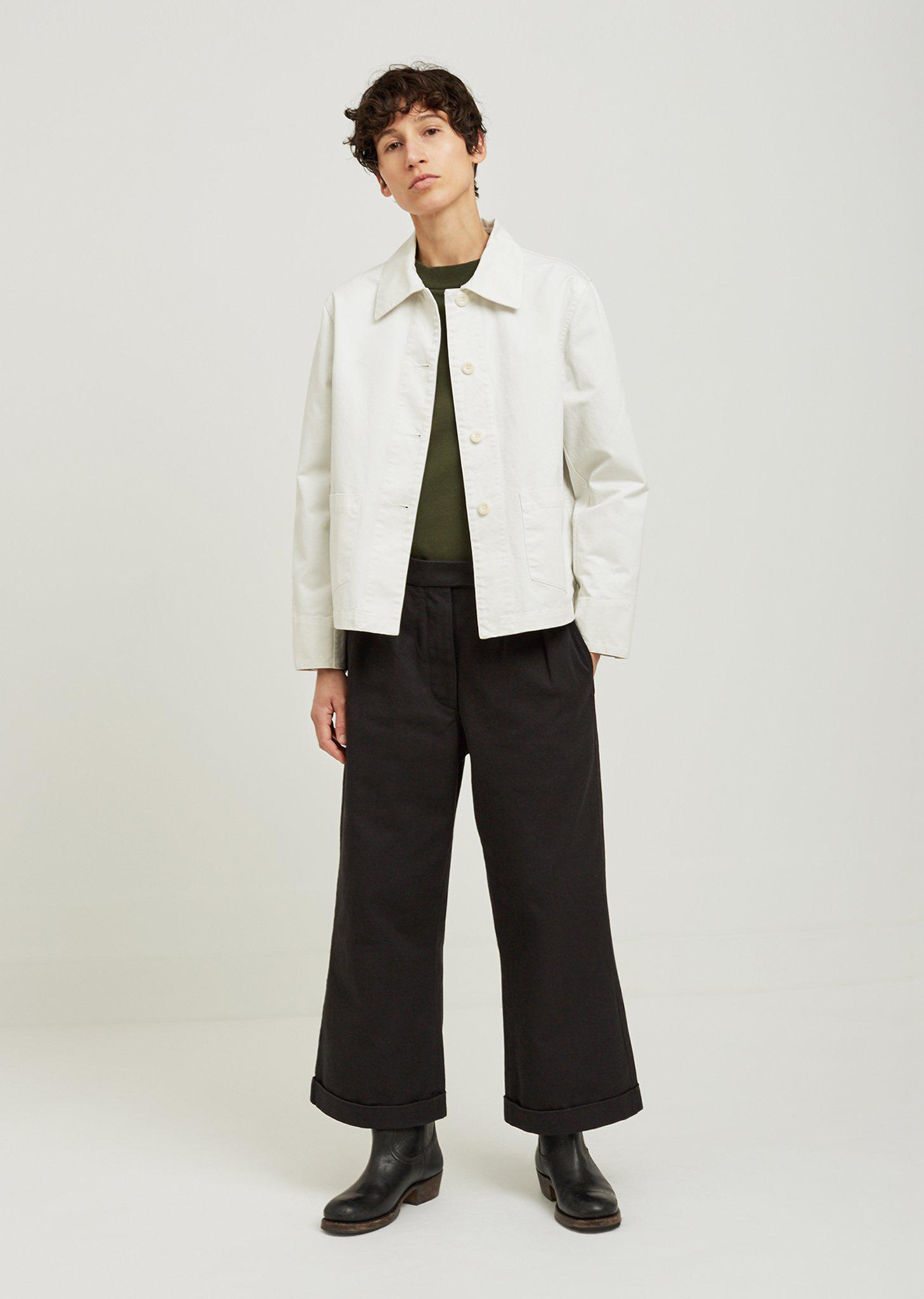 MHL by Margaret Howell Cotton Pj Pocket Jacket in White - Lyst