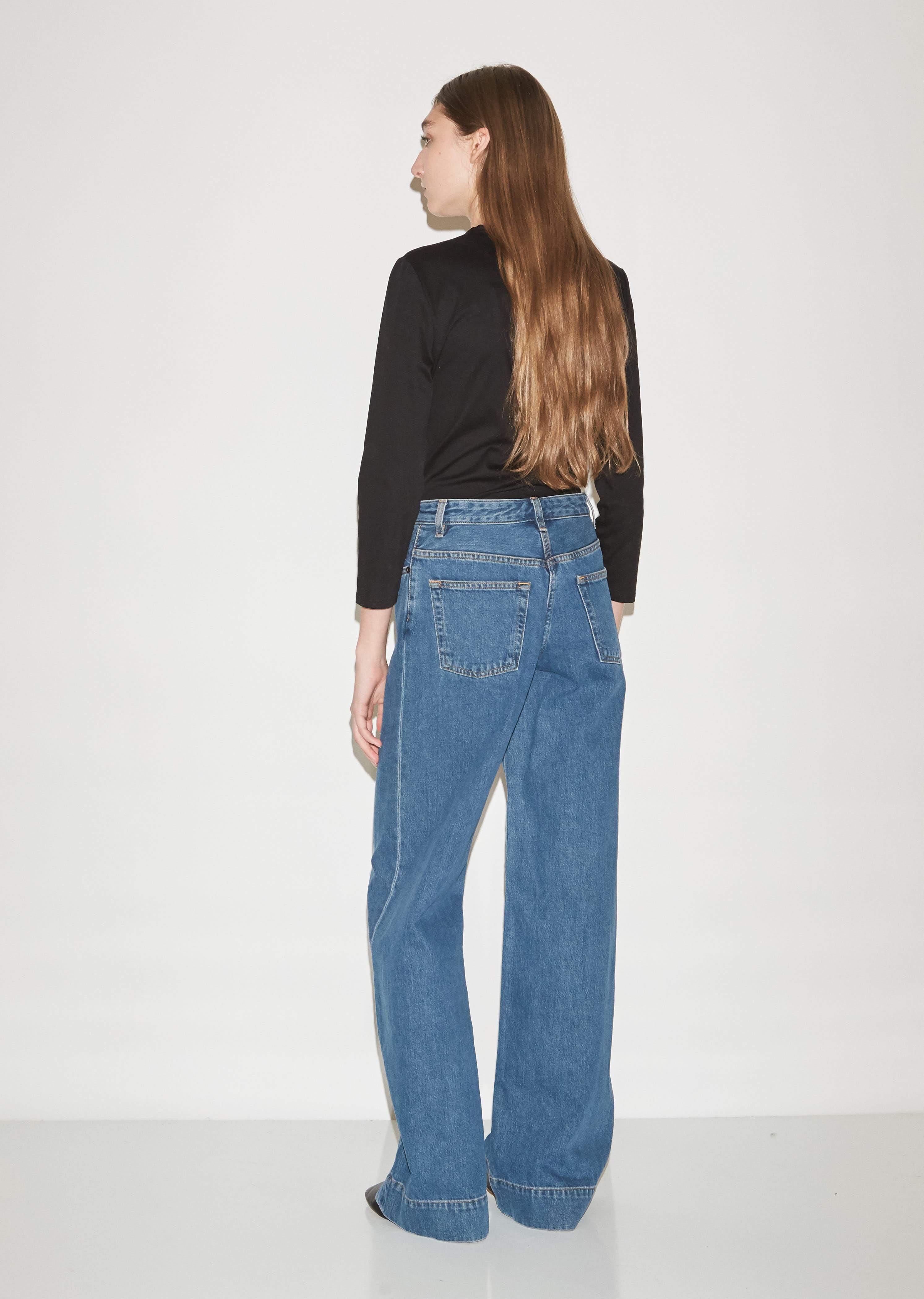The Row Denim Anat Wide Leg Jean in Indigo (Blue) | Lyst