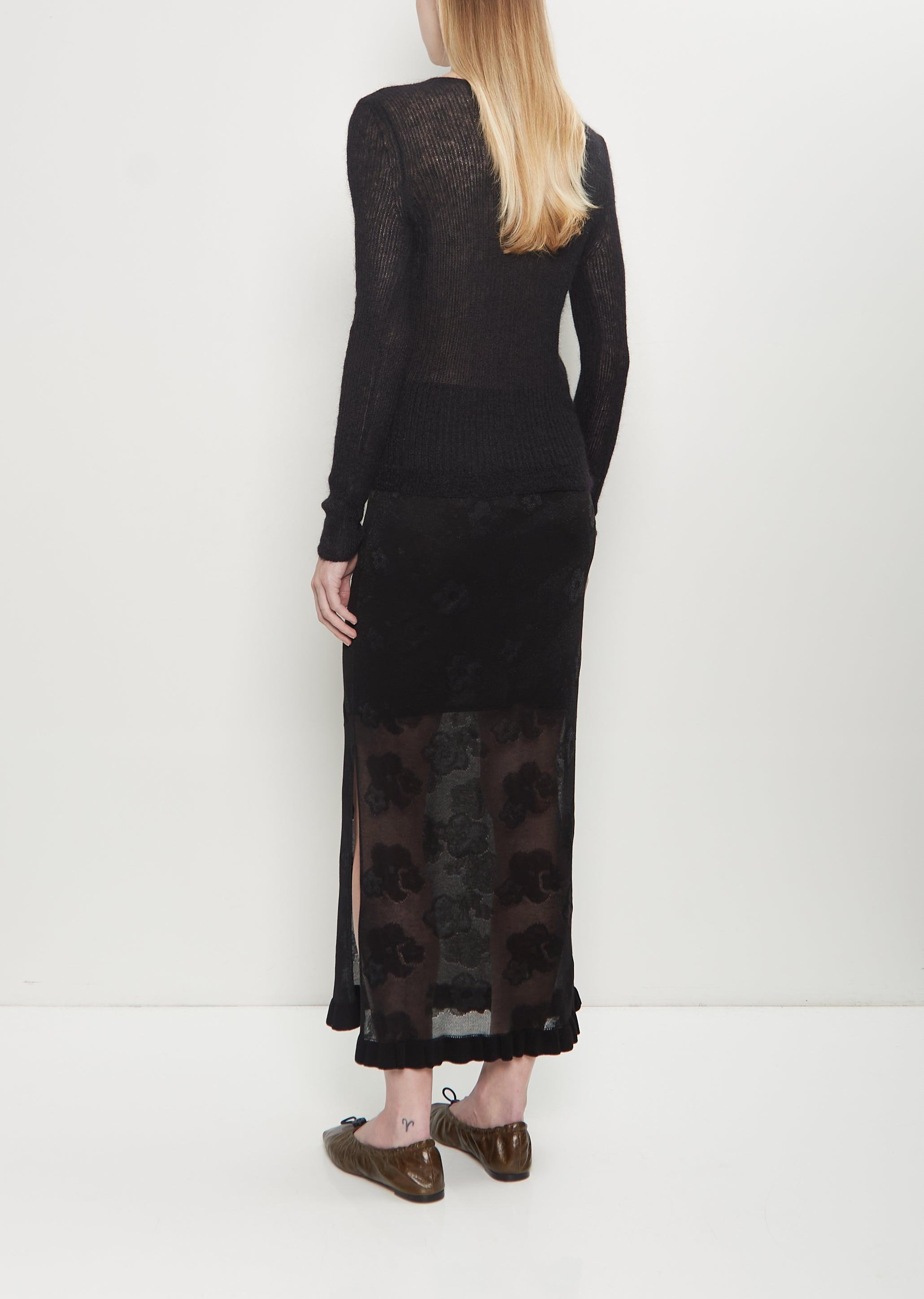 スカート CECILIE BAHNSEN Skirts (1 25KNI50006 PEGONIA SKIRTBLACK) PEGONIA | SKIRT JACQUARD KNIT BLACK