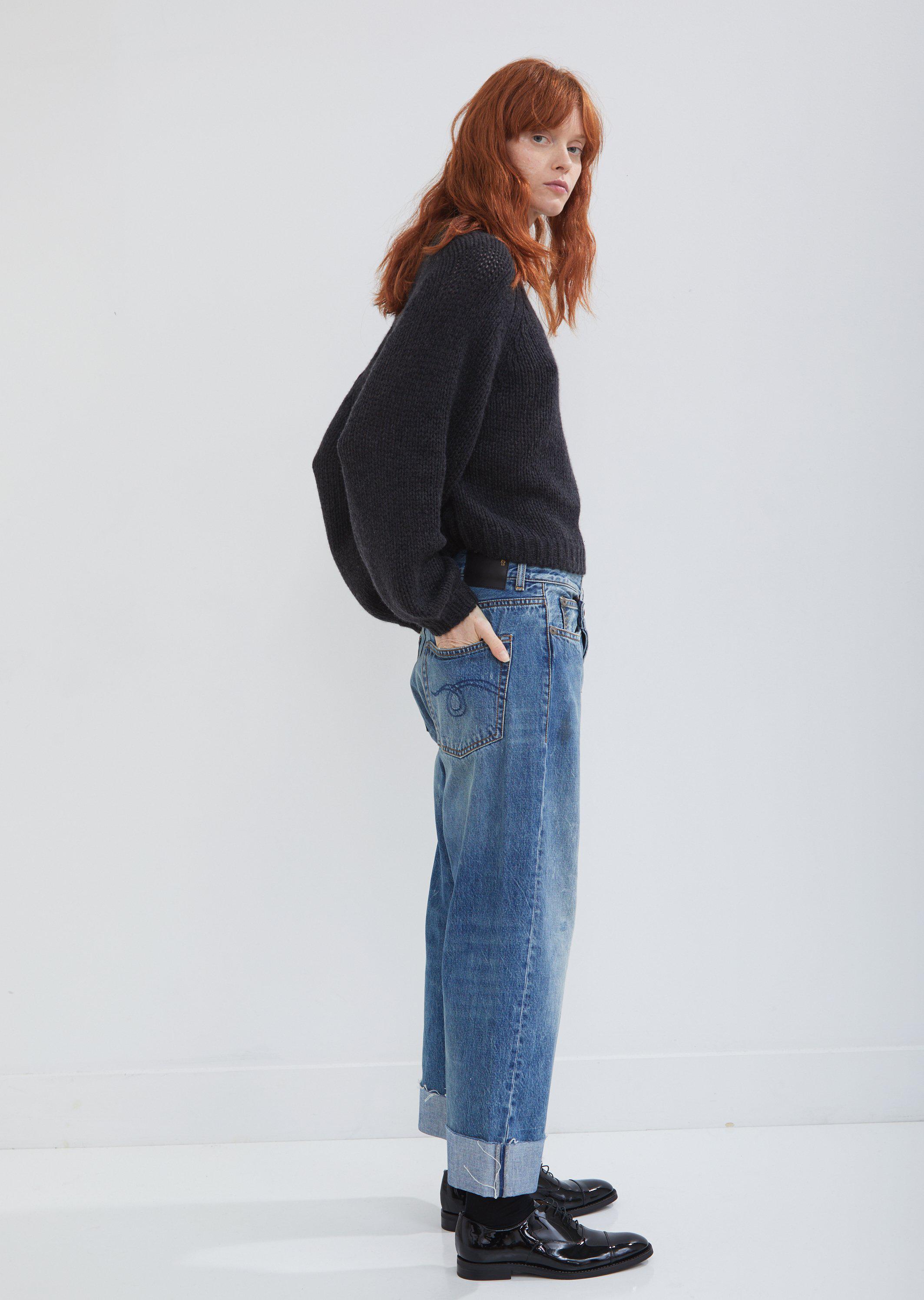 R13 Denim Crossover Jeans in Blue | Lyst