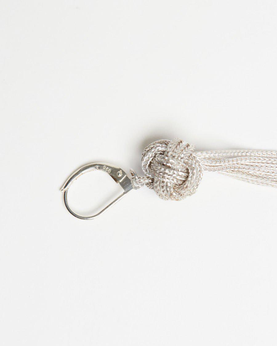 Saskia Diez Big Knot Earrings in Silver (Metallic) | Lyst