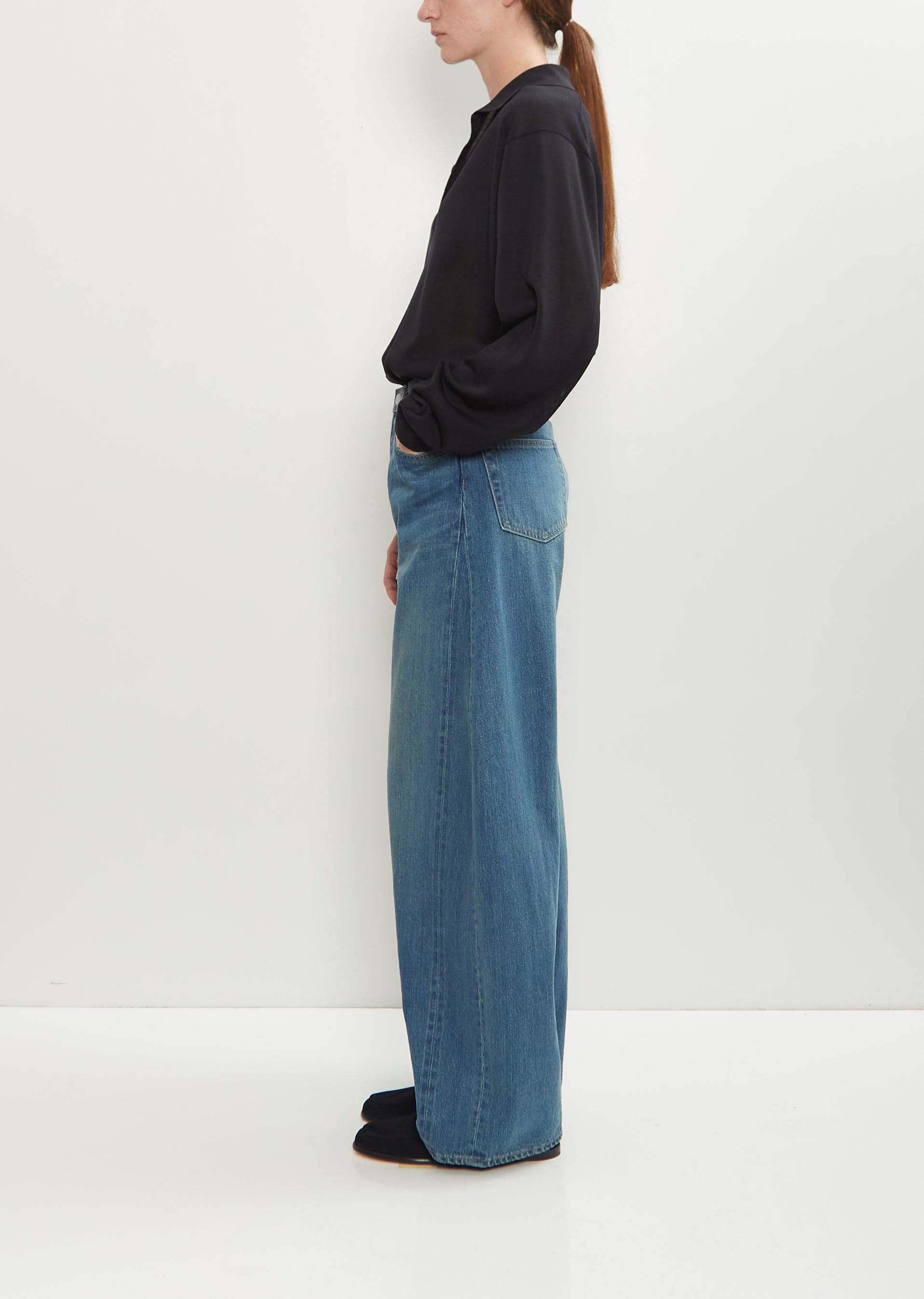 Ssstein Deformation Wide Denim Jeans in Blue | Lyst