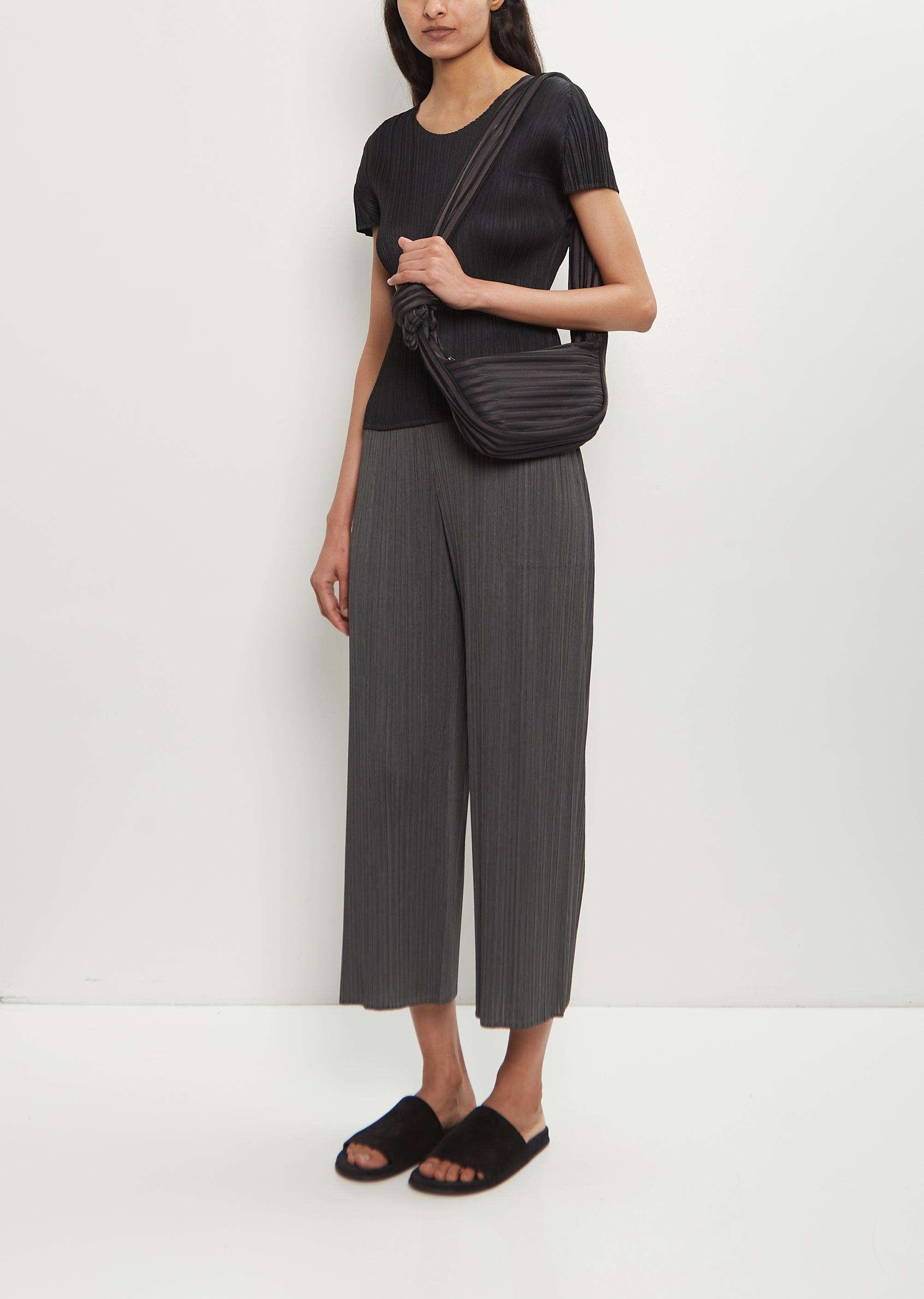 Issey Miyake Linear Knit Bag-56 in White | Lyst