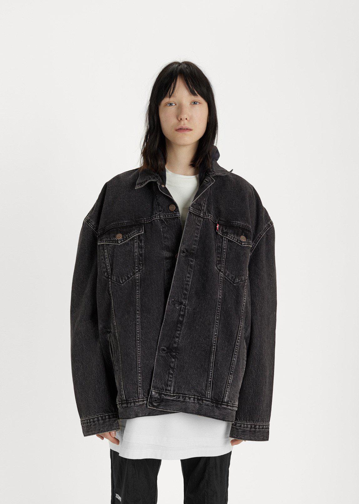 vetements levi's denim jacket