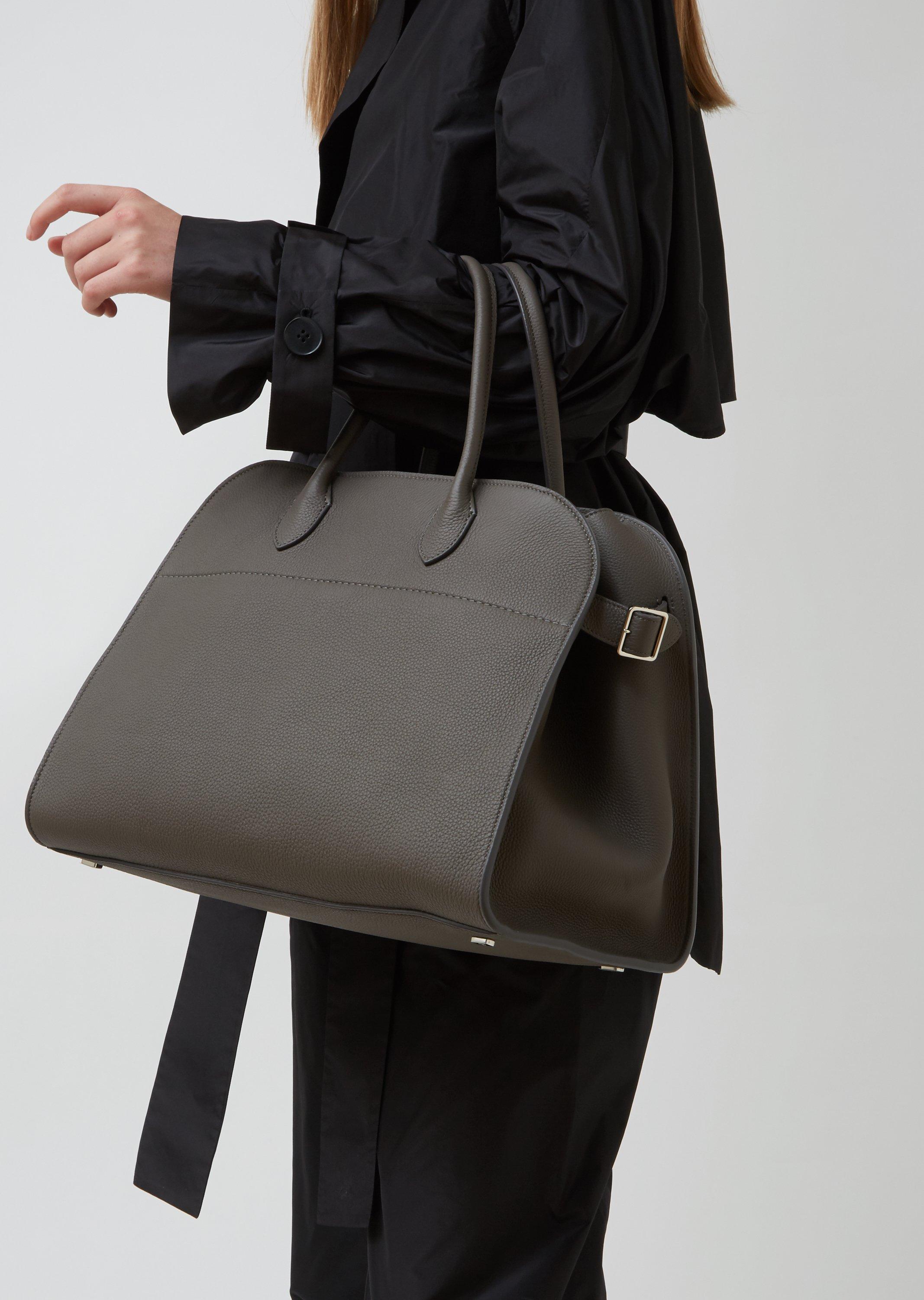 The Row Leather Margaux 15 in Gray | Lyst