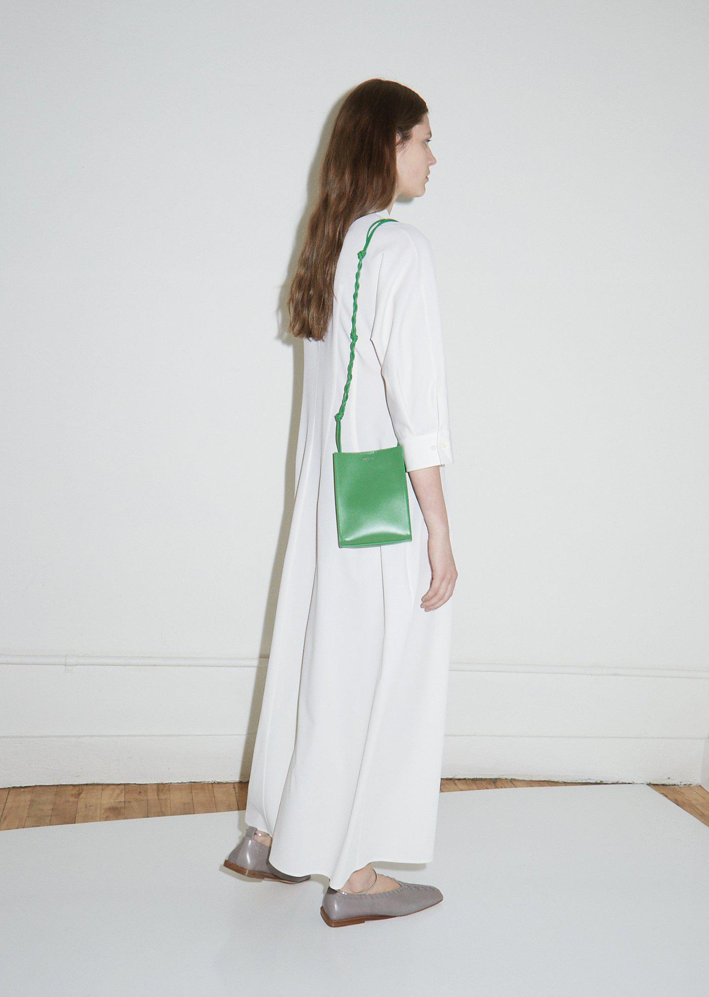 Jil Sander Small Tangle Bag in Green | Lyst