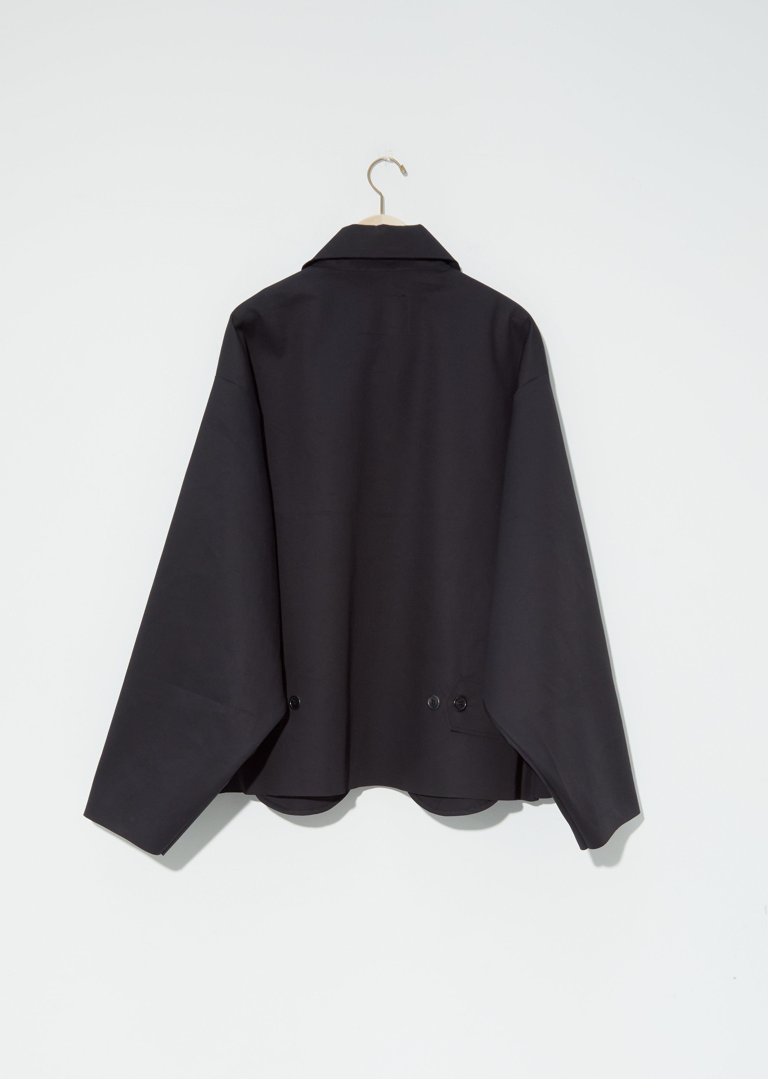 Camiel Fortgens Oversized Short Mackintosh in Black | Lyst