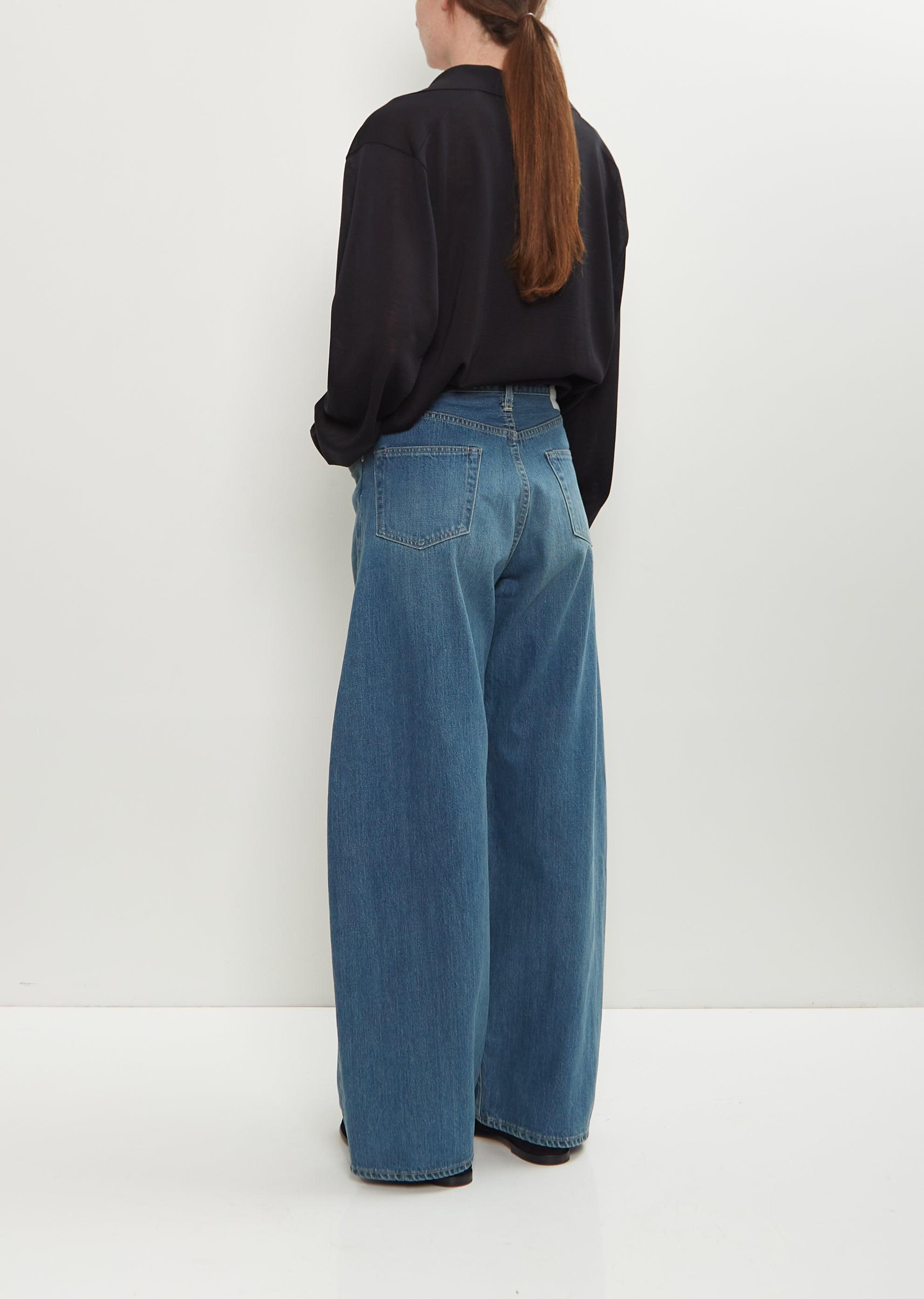Ssstein Deformation Wide Denim Jeans in Blue | Lyst