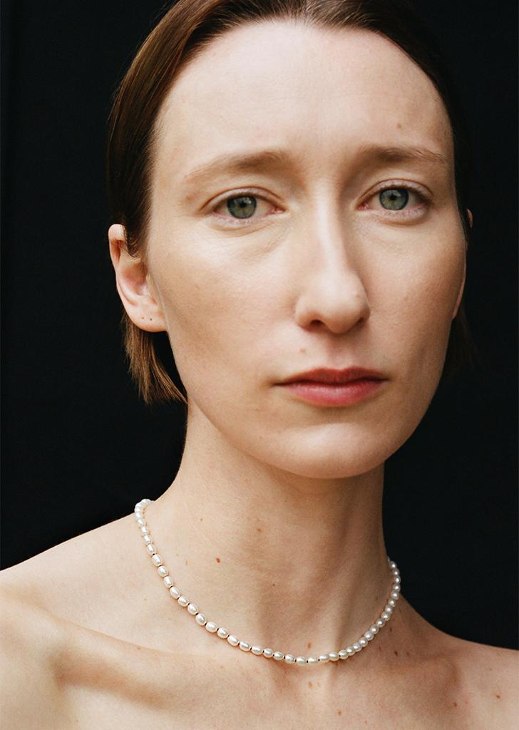 Sophie Buhai Tiny Pearl Collar in White | Lyst