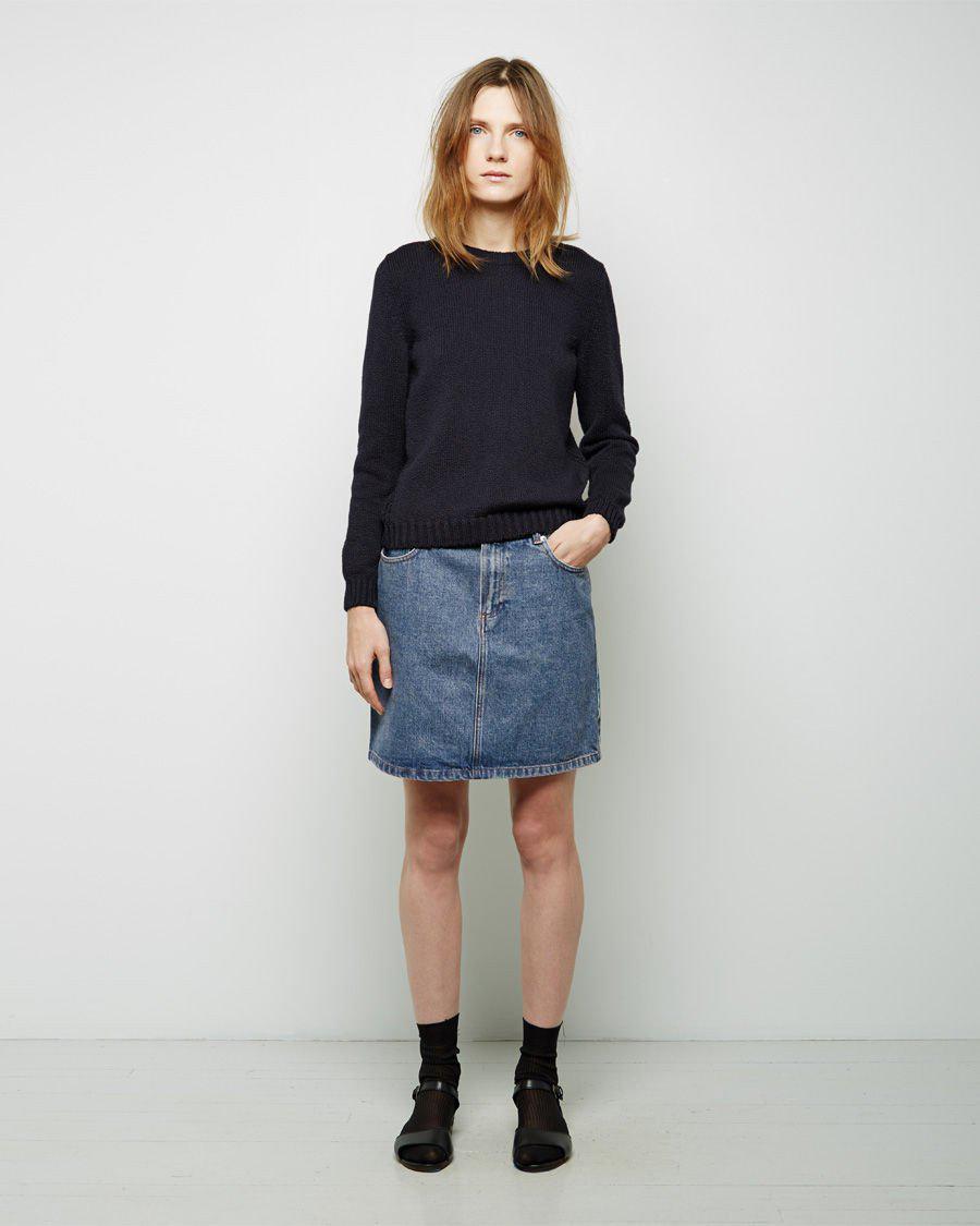 apc denim skirt