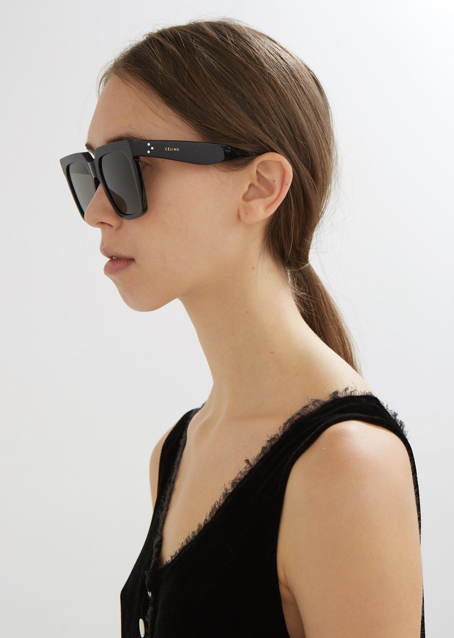 celine oversized square sunglasses