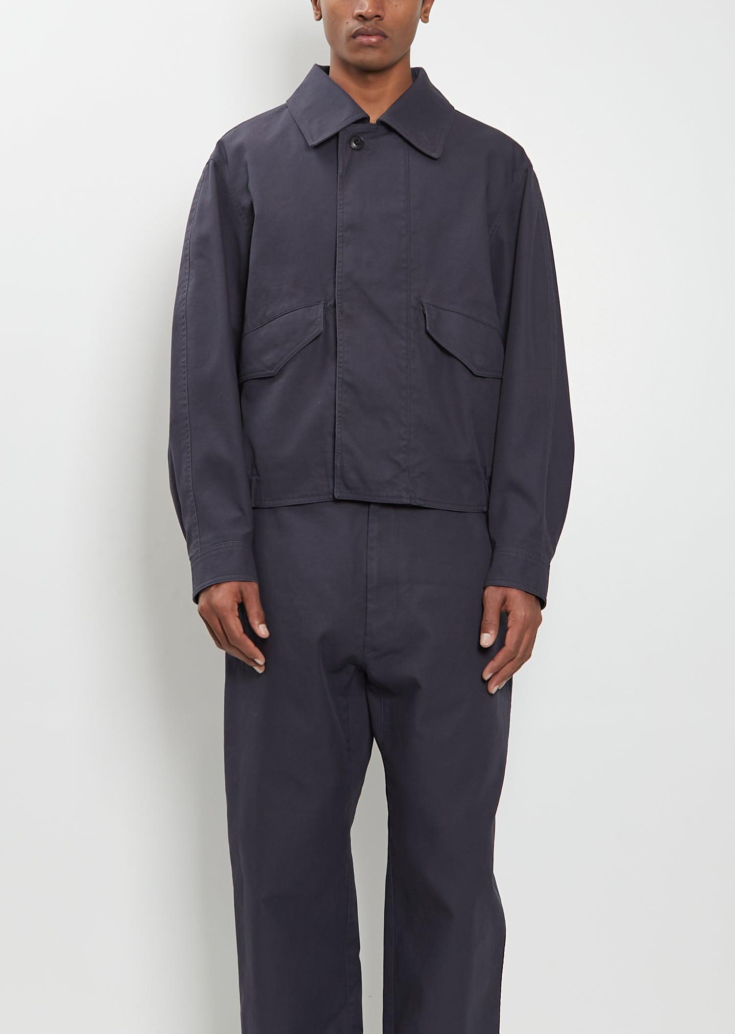 Lemaire Boxy Cotton Blouson in Blue | Lyst