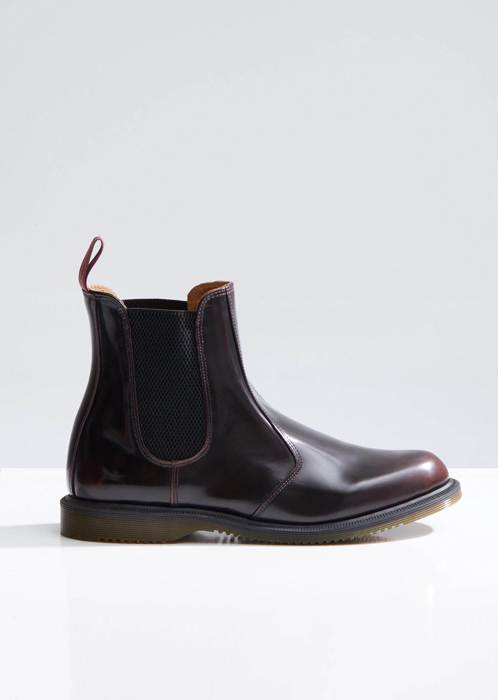 Dr. Martens Leather Flora Chelsea Boots in Black - Lyst