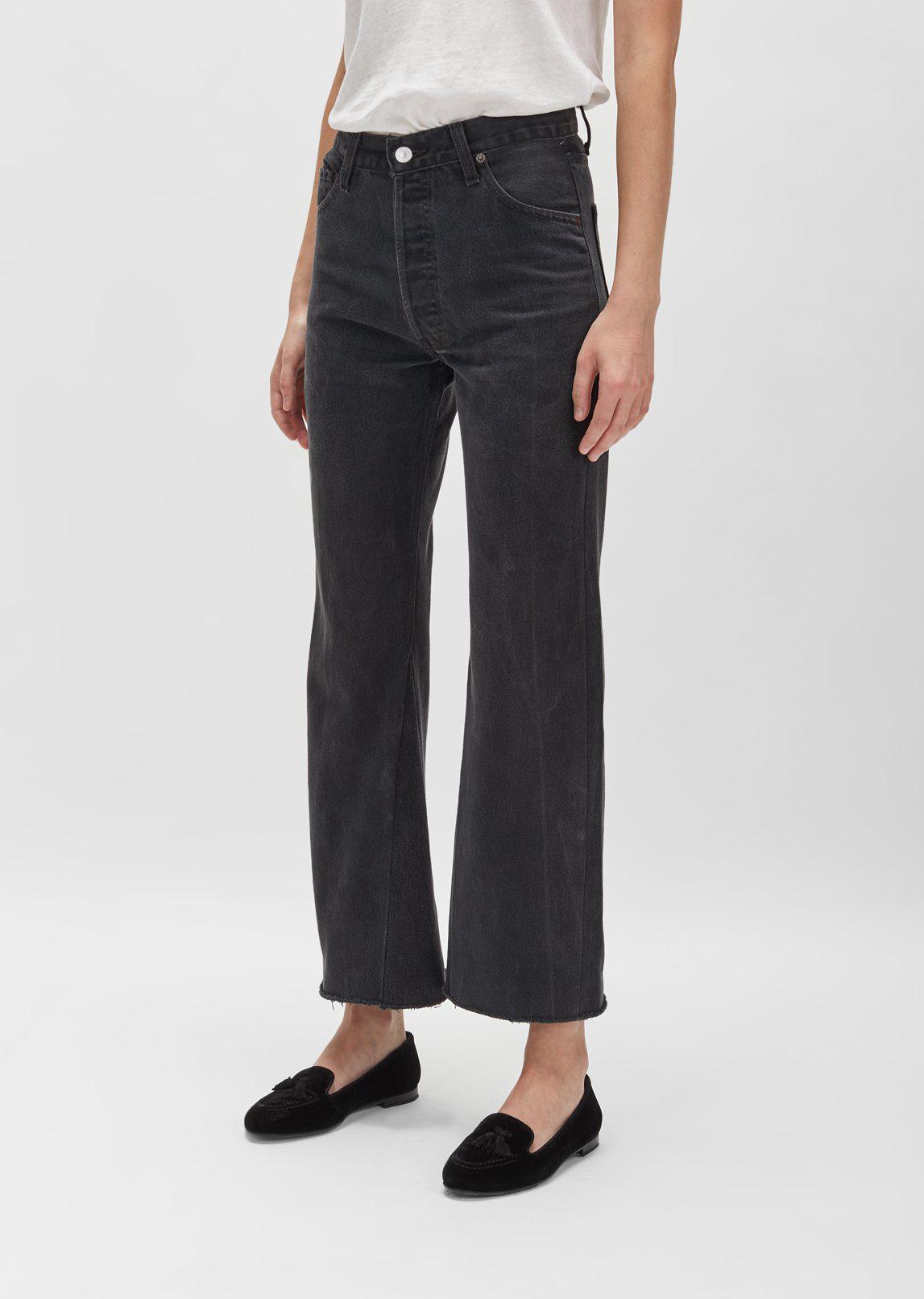 levi's black flare jeans